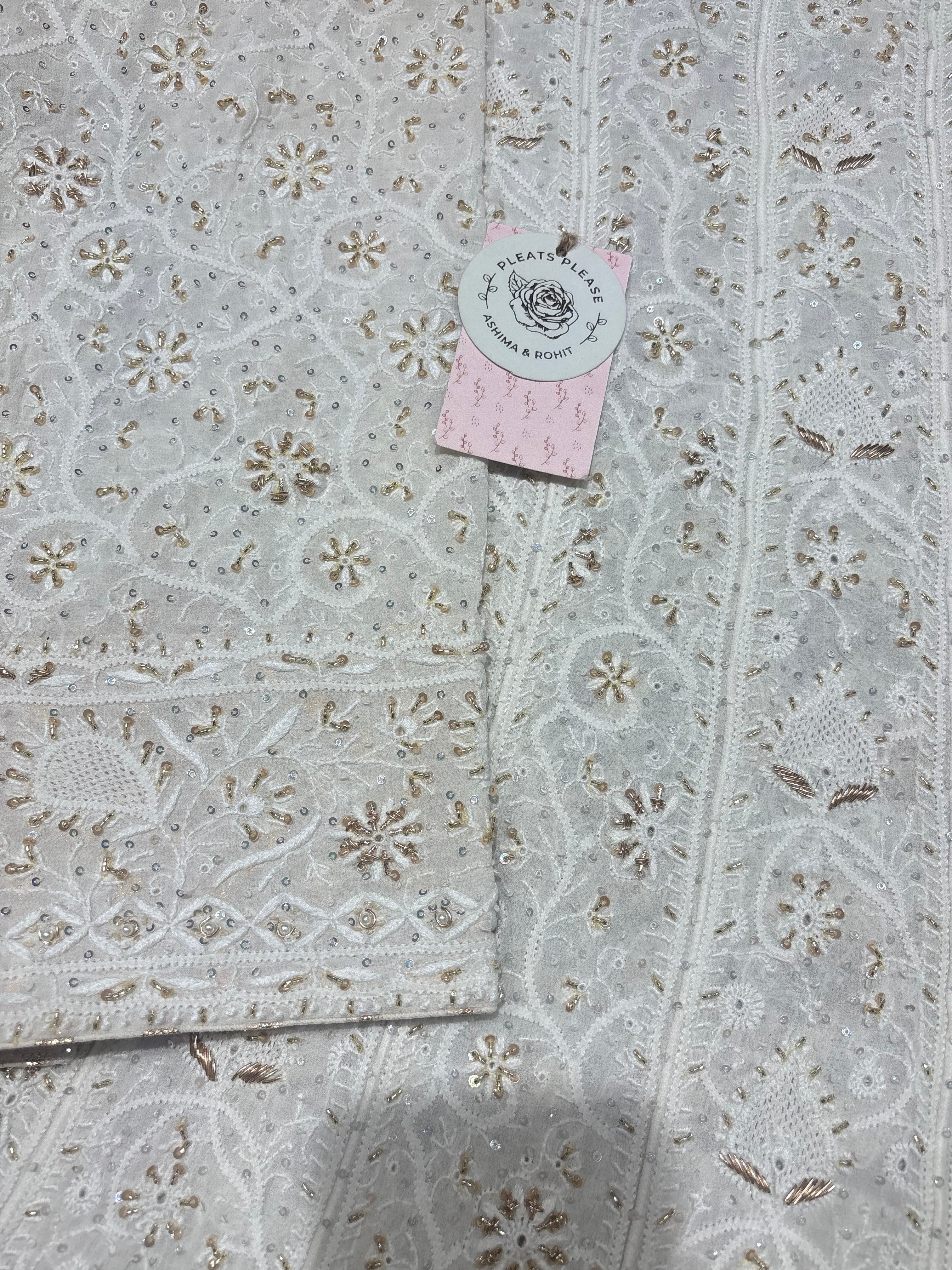 Dyeable Pure & Premium Georgette Anarkali Anarkali & Dupatta Set