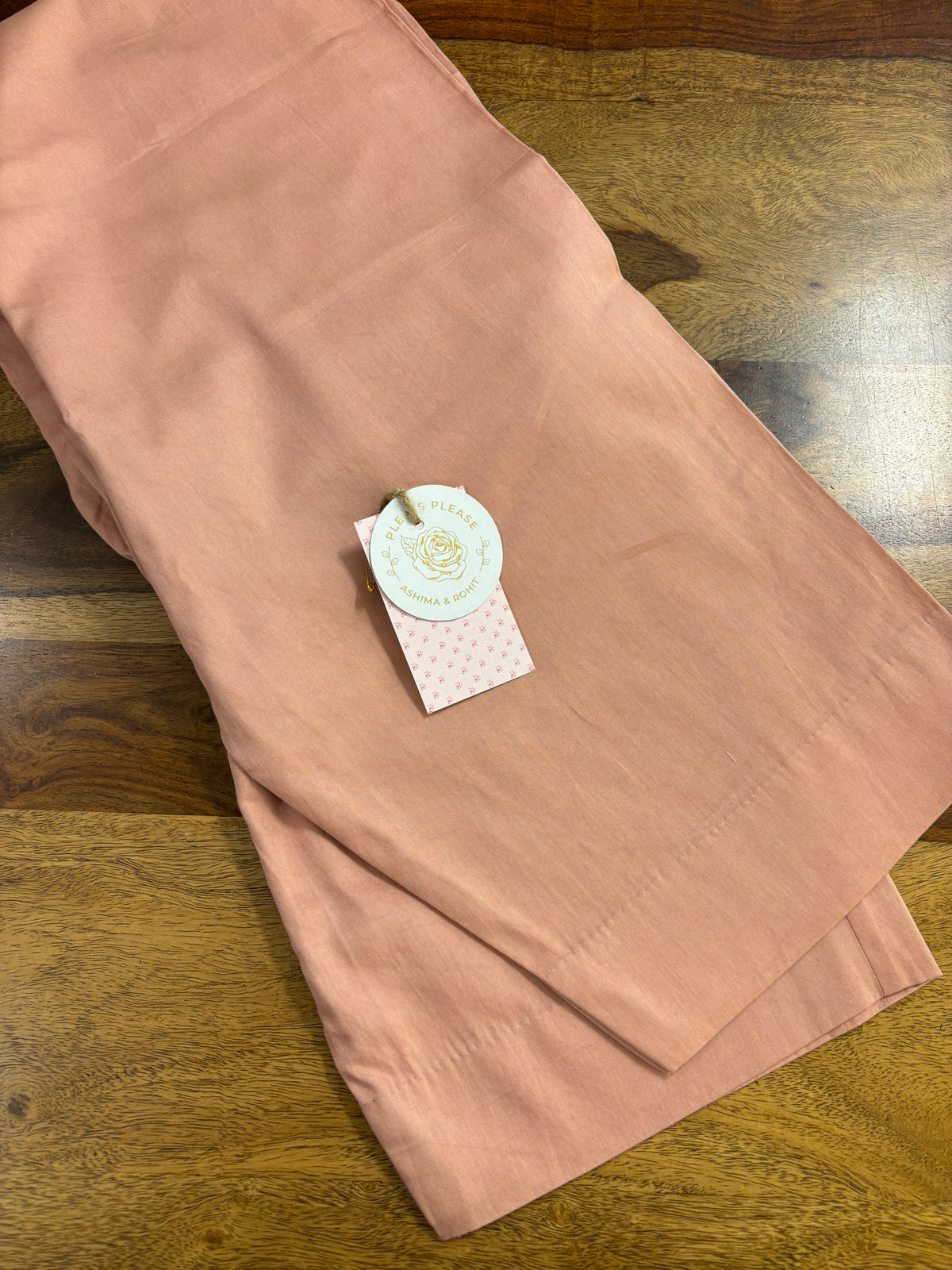 Peach Ombré Chanderi Mul Chikankari Mukaish Kurta, Dupatta & Bottom