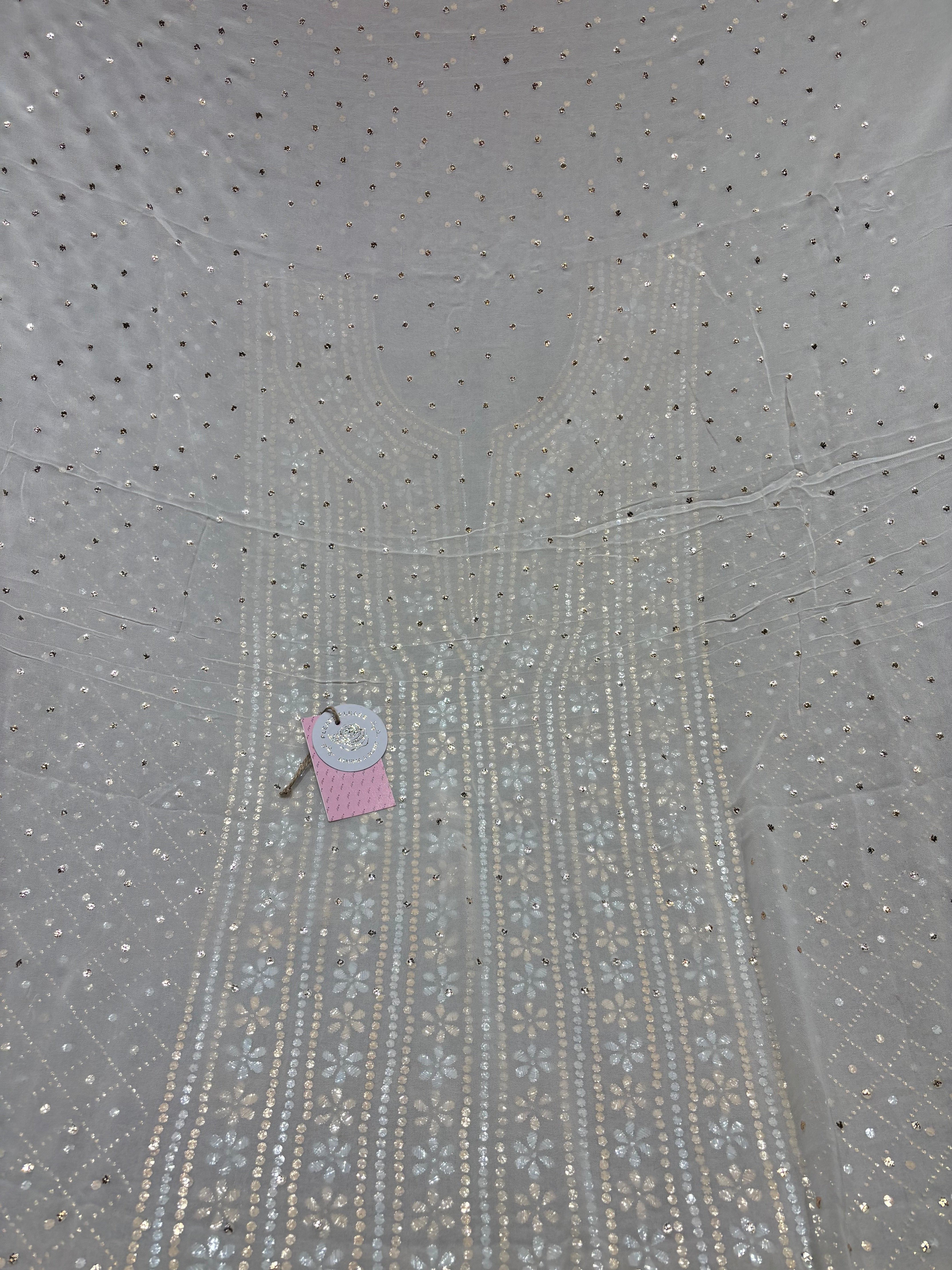 Dyeable Pure and Premium Mukaish Kurta and Dupatta Set