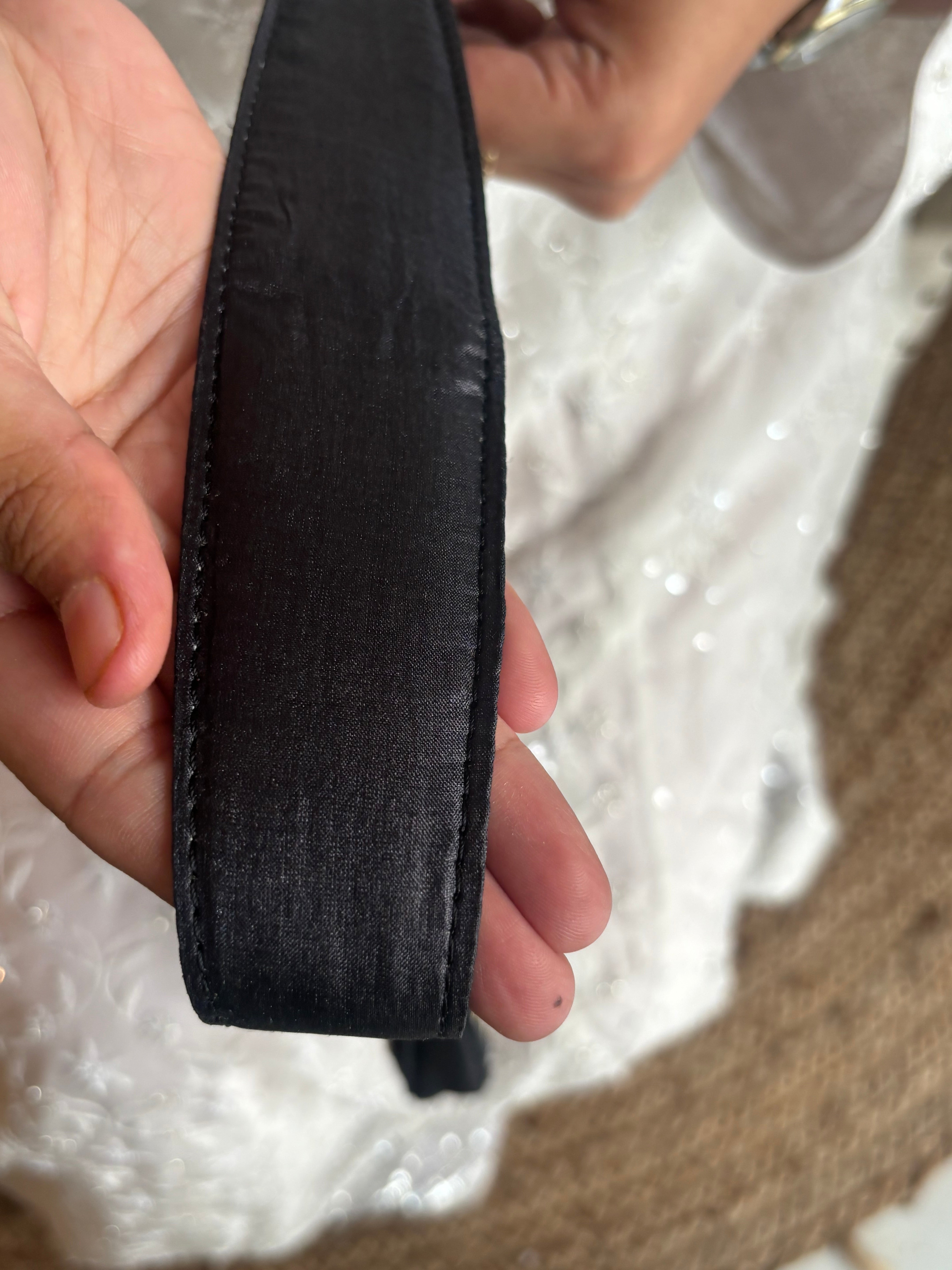 Black Silk Chikankari Clutch