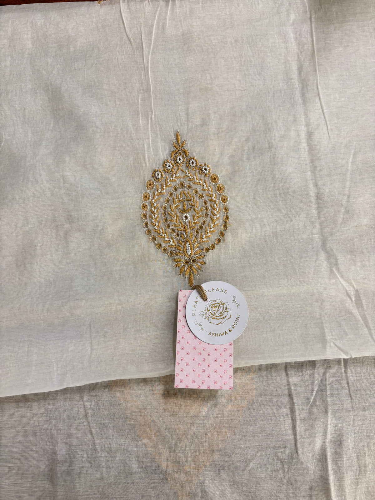 Dyeable Chanderi Silk Chikankari Men’s Kurta