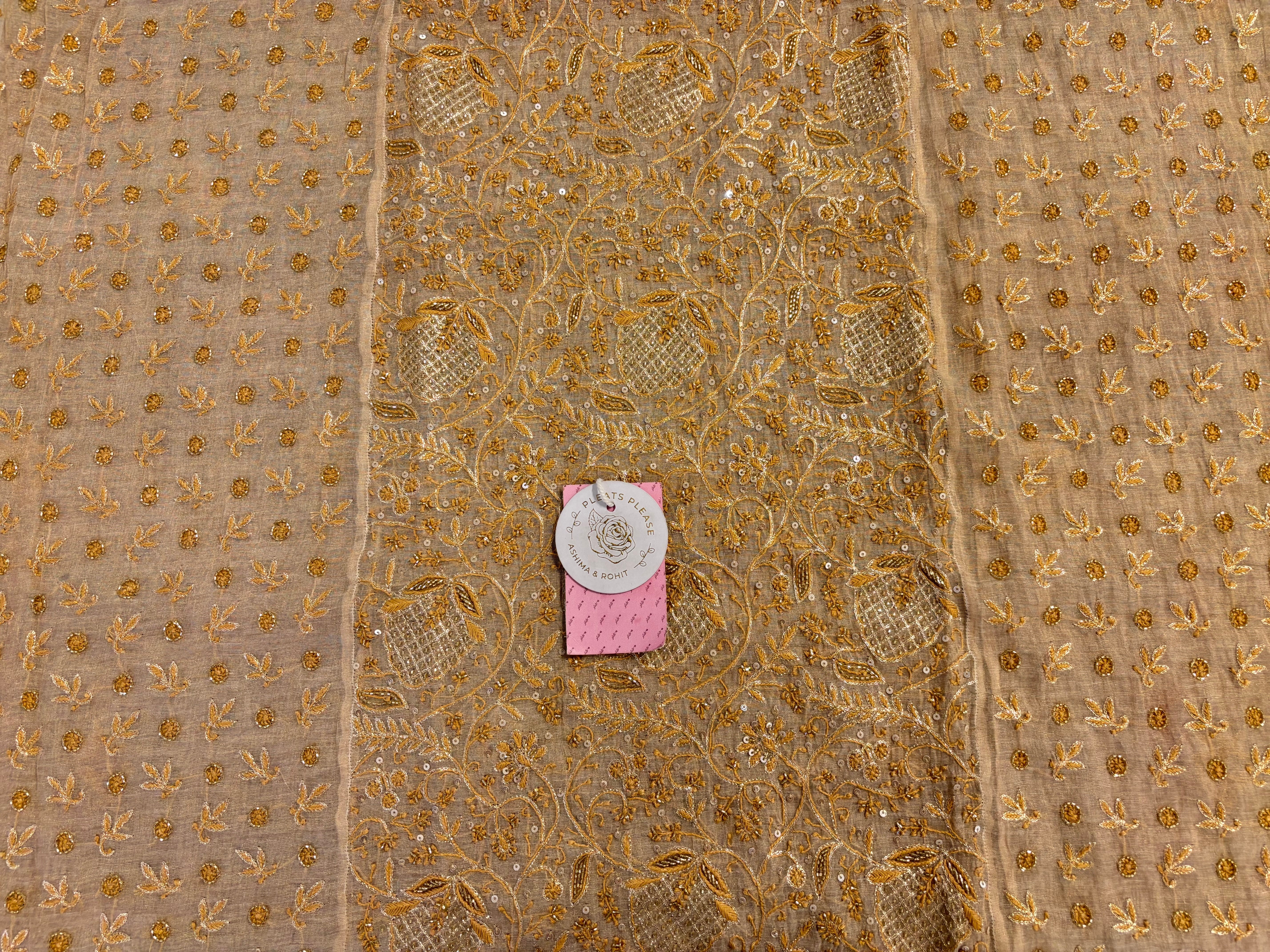 Dyeable Pure Tissue Chikankari Kurta & Dupatta