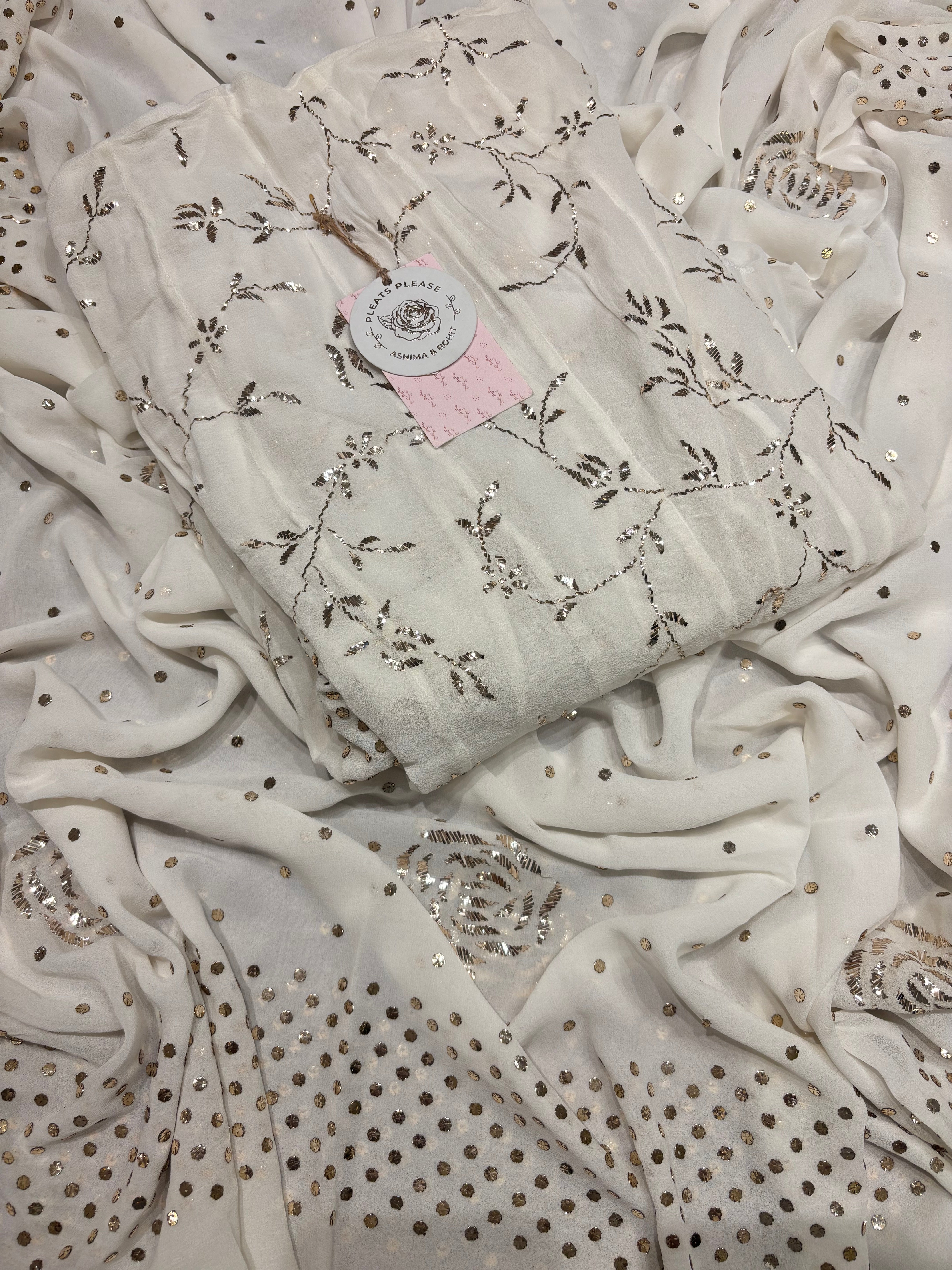Dyeable Pure and Premium Georgette Anarkali and Dupatta