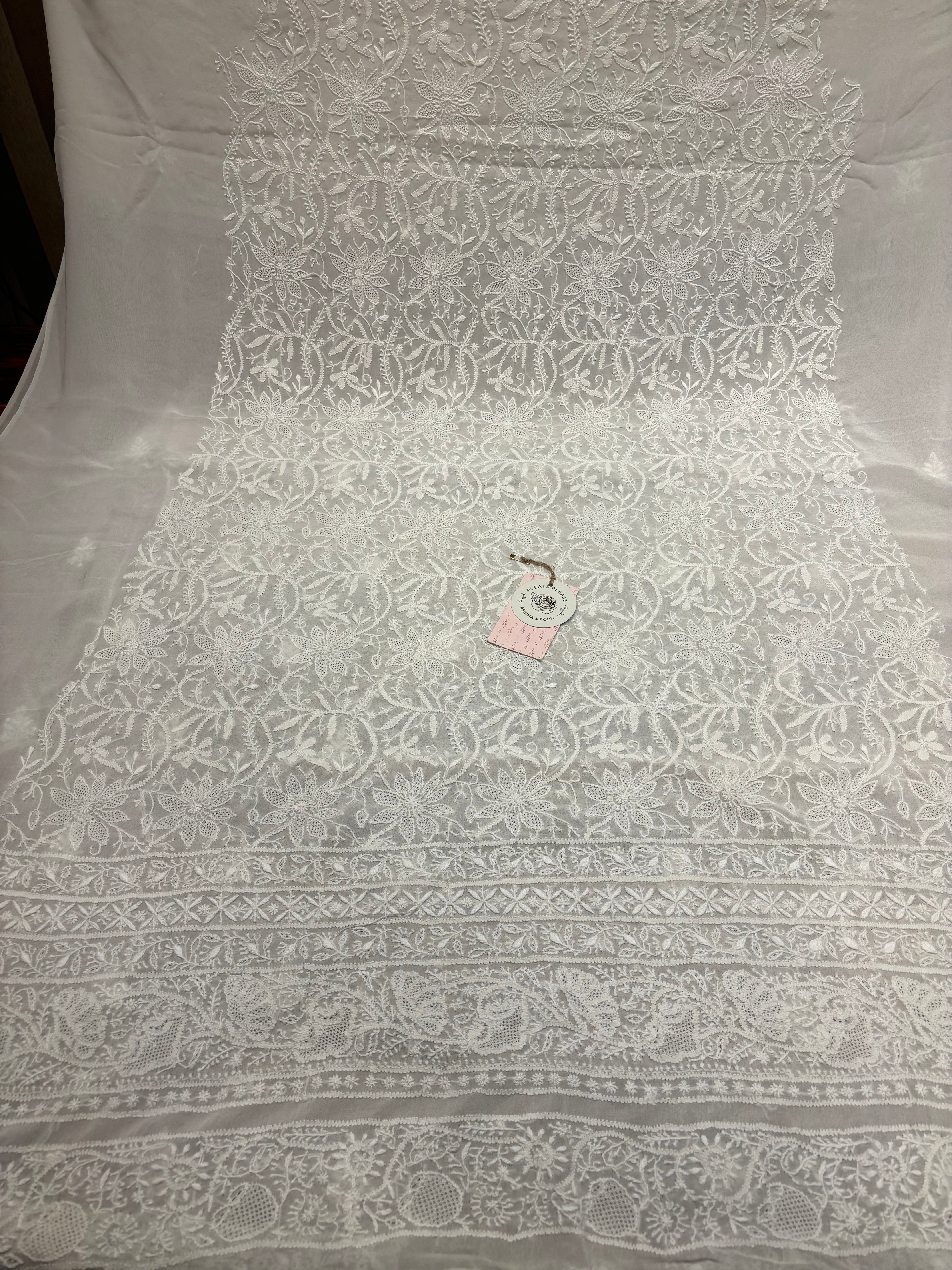Dyeable Pure And Premium Georgette Kurta And Dupatta Fabric