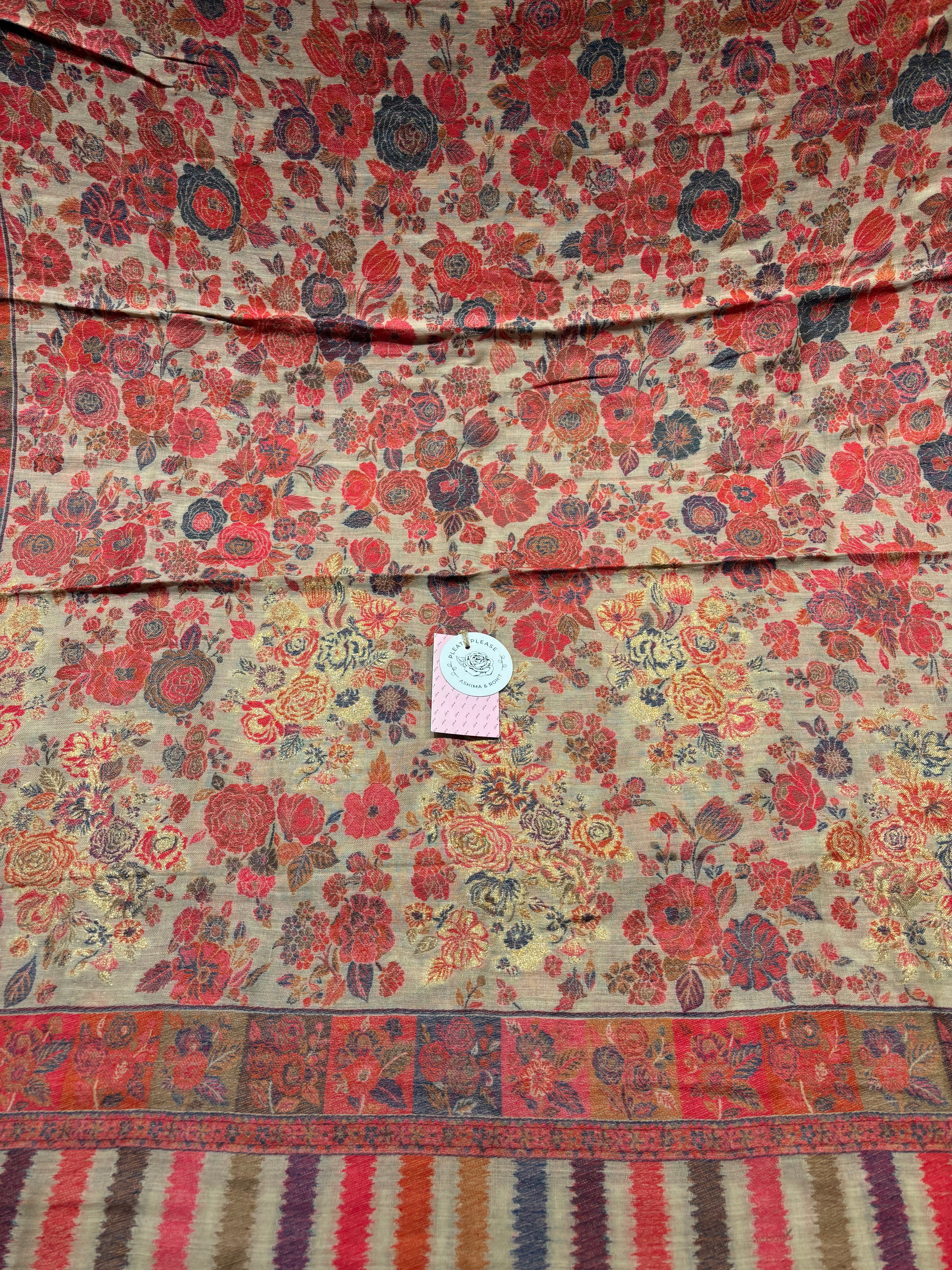 Gray Cashmere Woolen Shawl