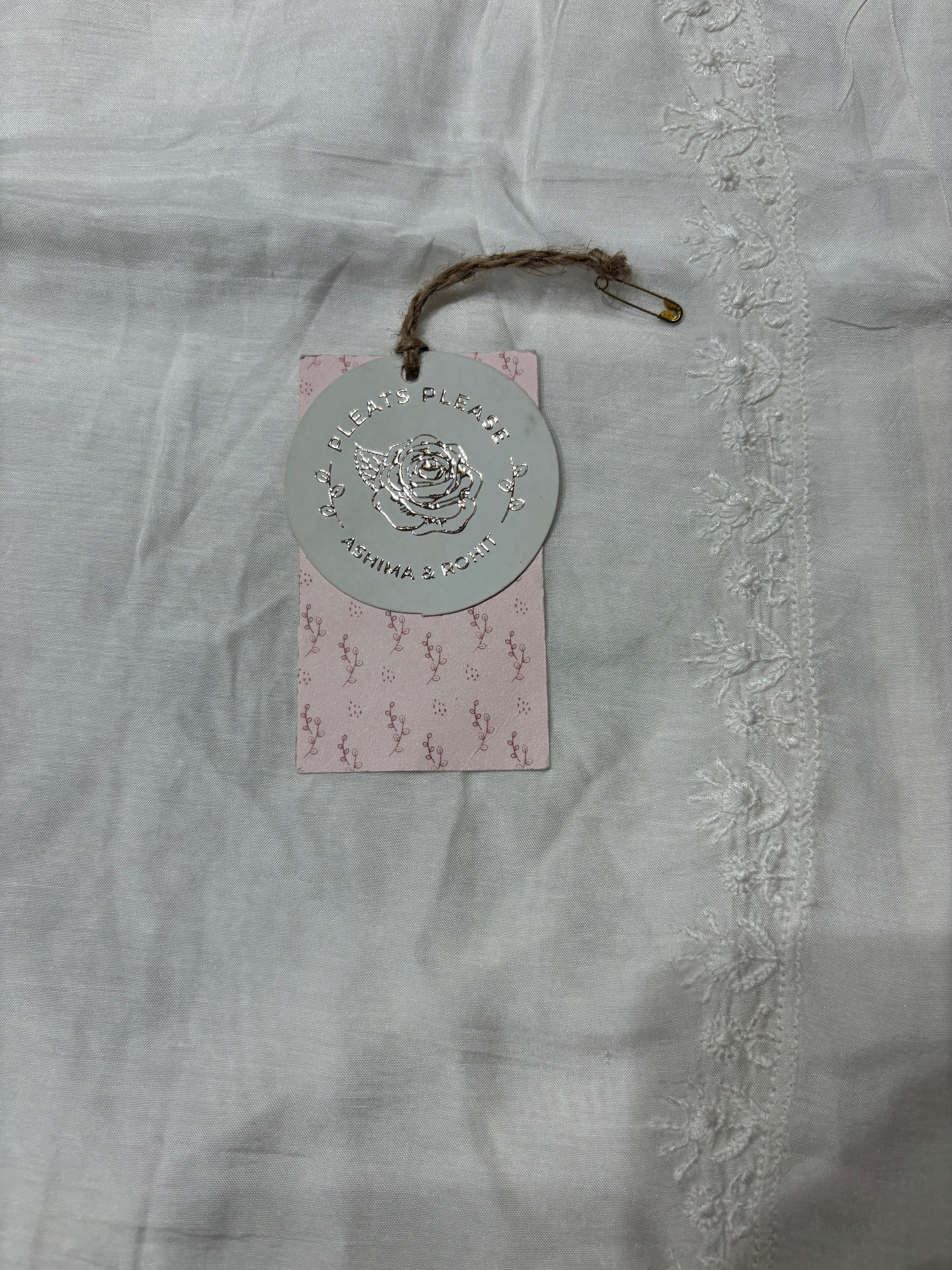 Dyeable Muslin Silk Chikankari Men’s Kurta Fabric