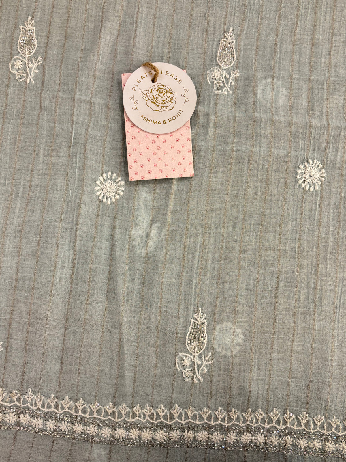 Sky Blue Chanderi Mul Chikankari Men’s Kurta