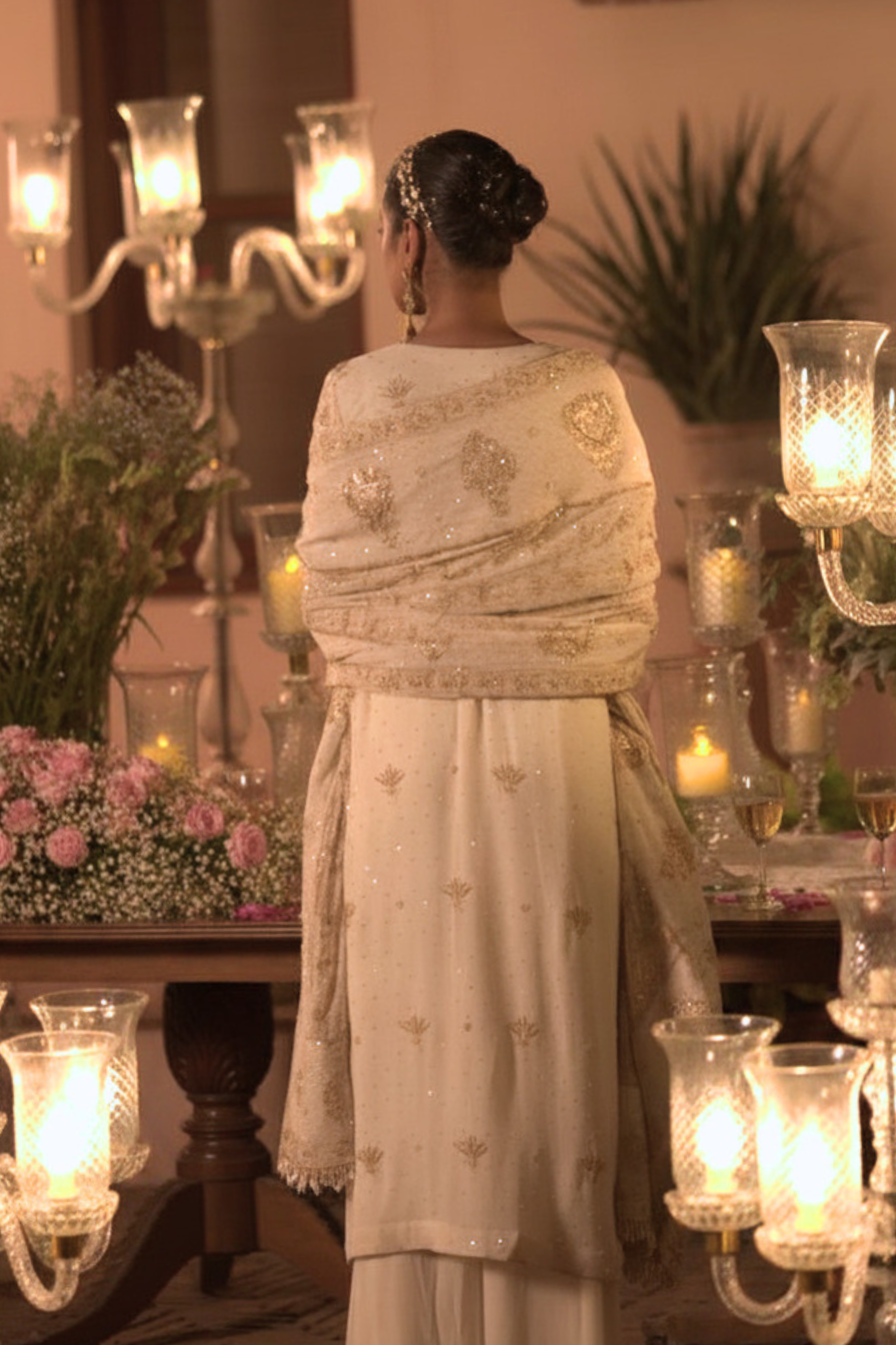 Ivory Pure And Premium Georgette Chikankari Kurta and Dupatta