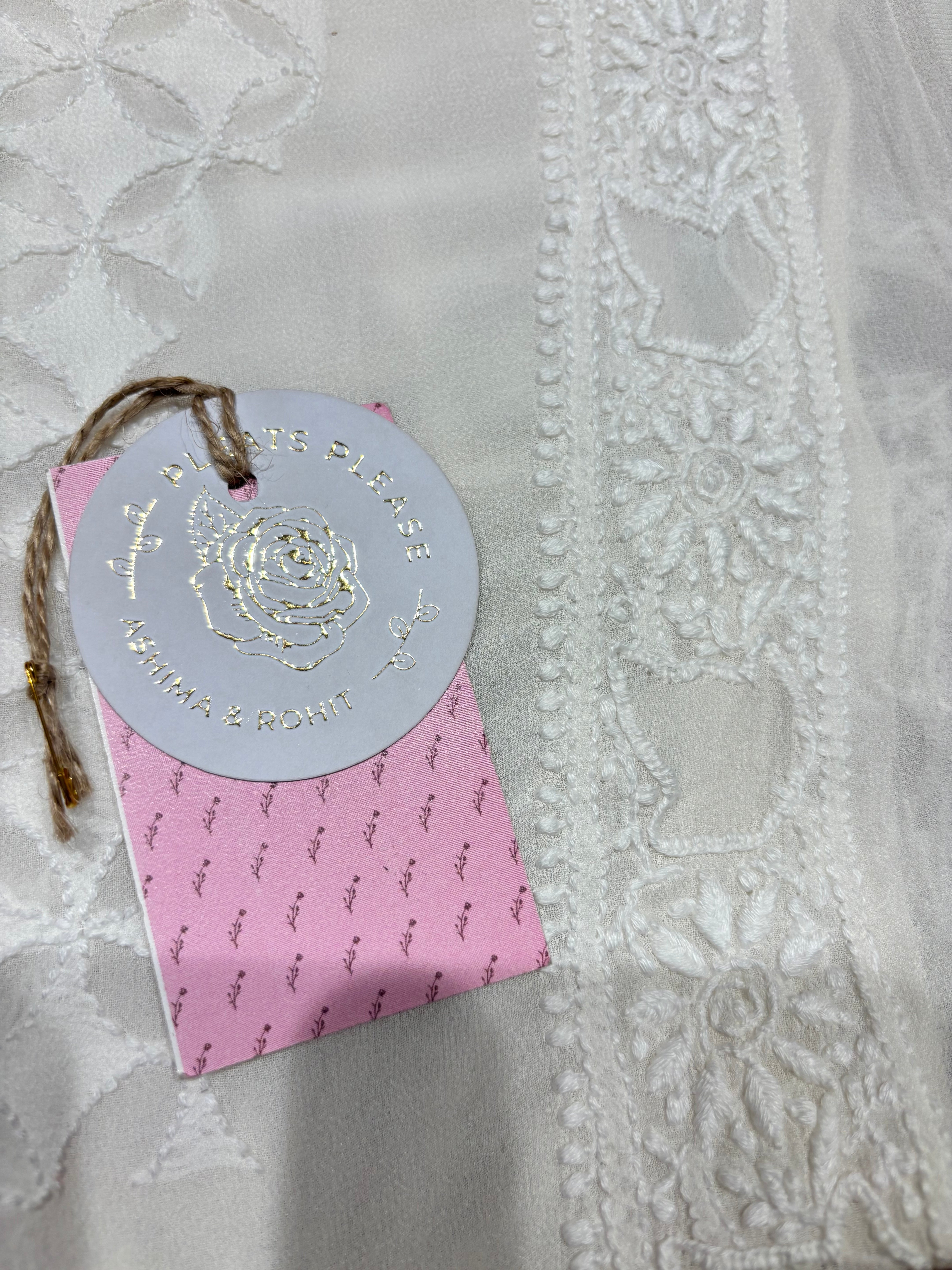 Dyeable Pure and Premium Georgette Chikankari Men’s Kurta Fabric