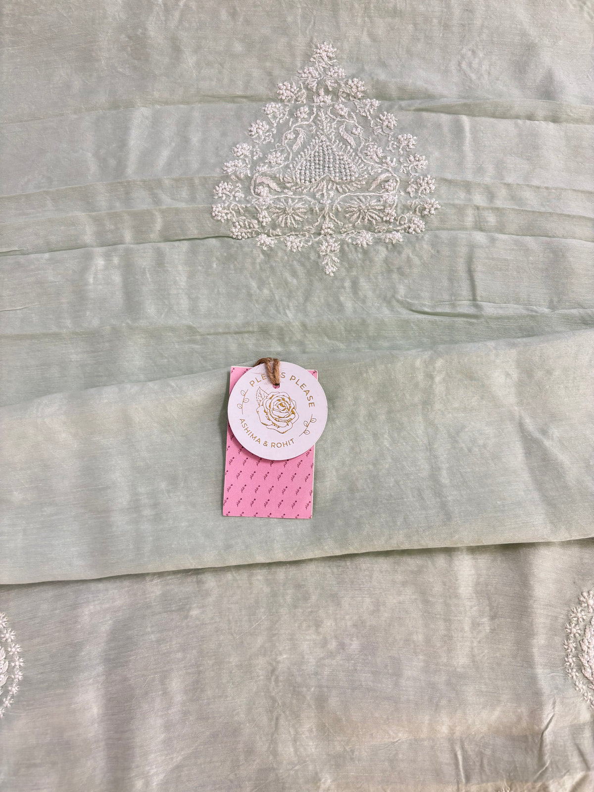 Sage Green Chanderi Chikankari Men’s Kurta