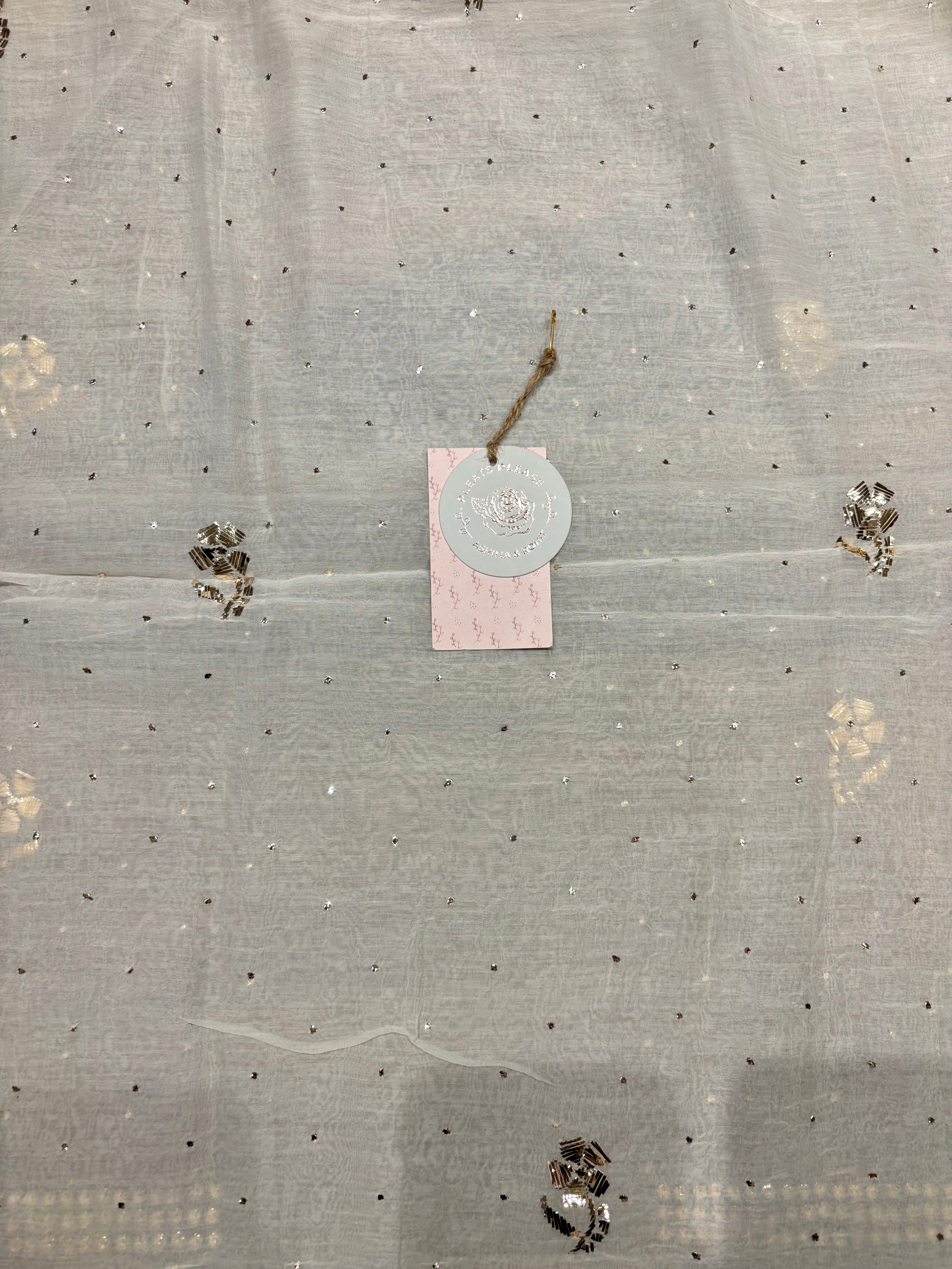 Dyeable Chanderi Mul Mukaish Kurta And Dupatta Fabric