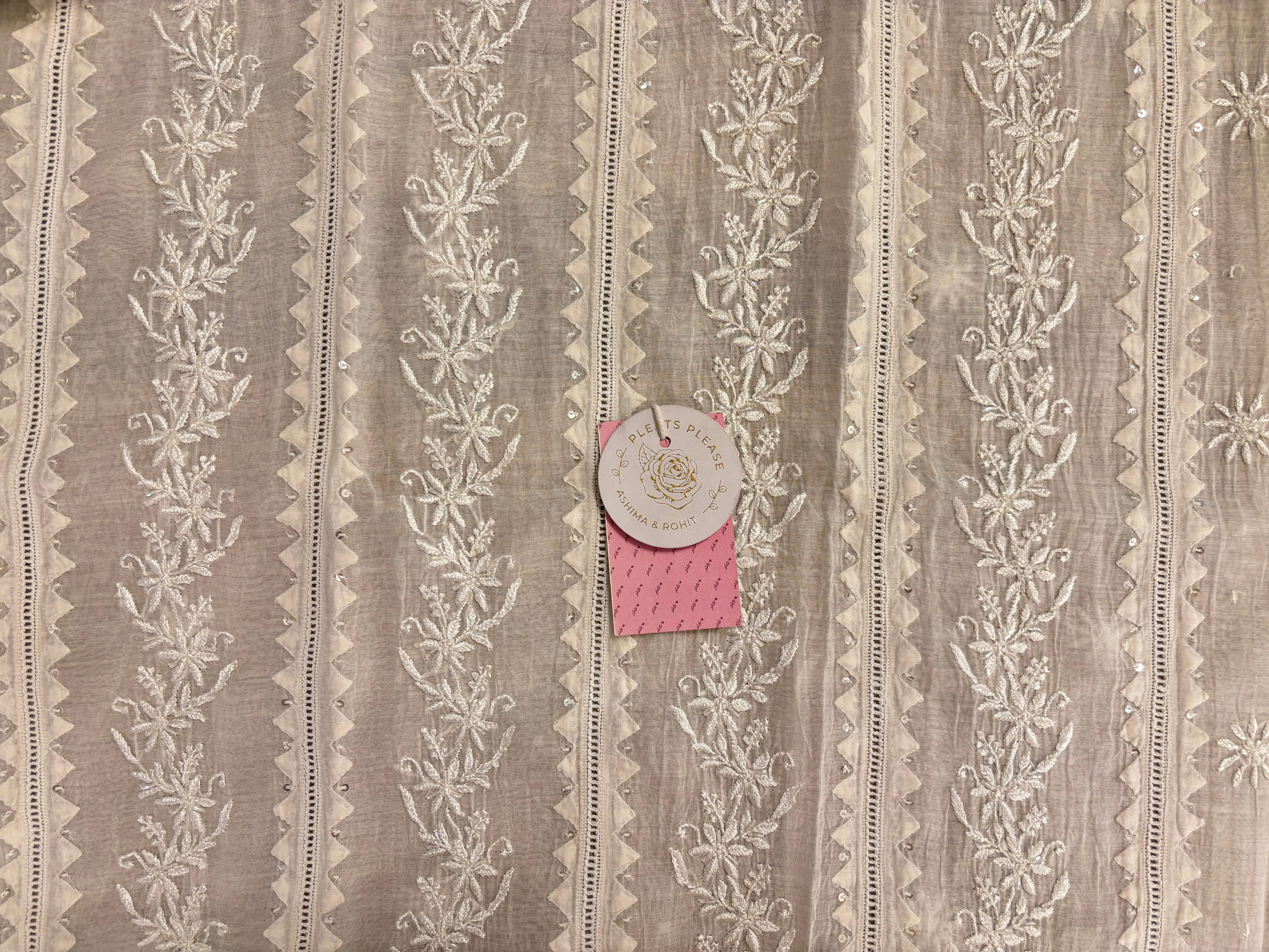 Dyeable Chanderi Daraz Chikankari Kurta & Dupatta