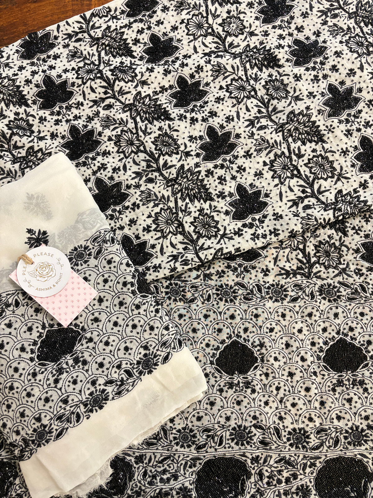 Dyeable Pure & Premium Georgette Chikankari Kurta & Dupatta