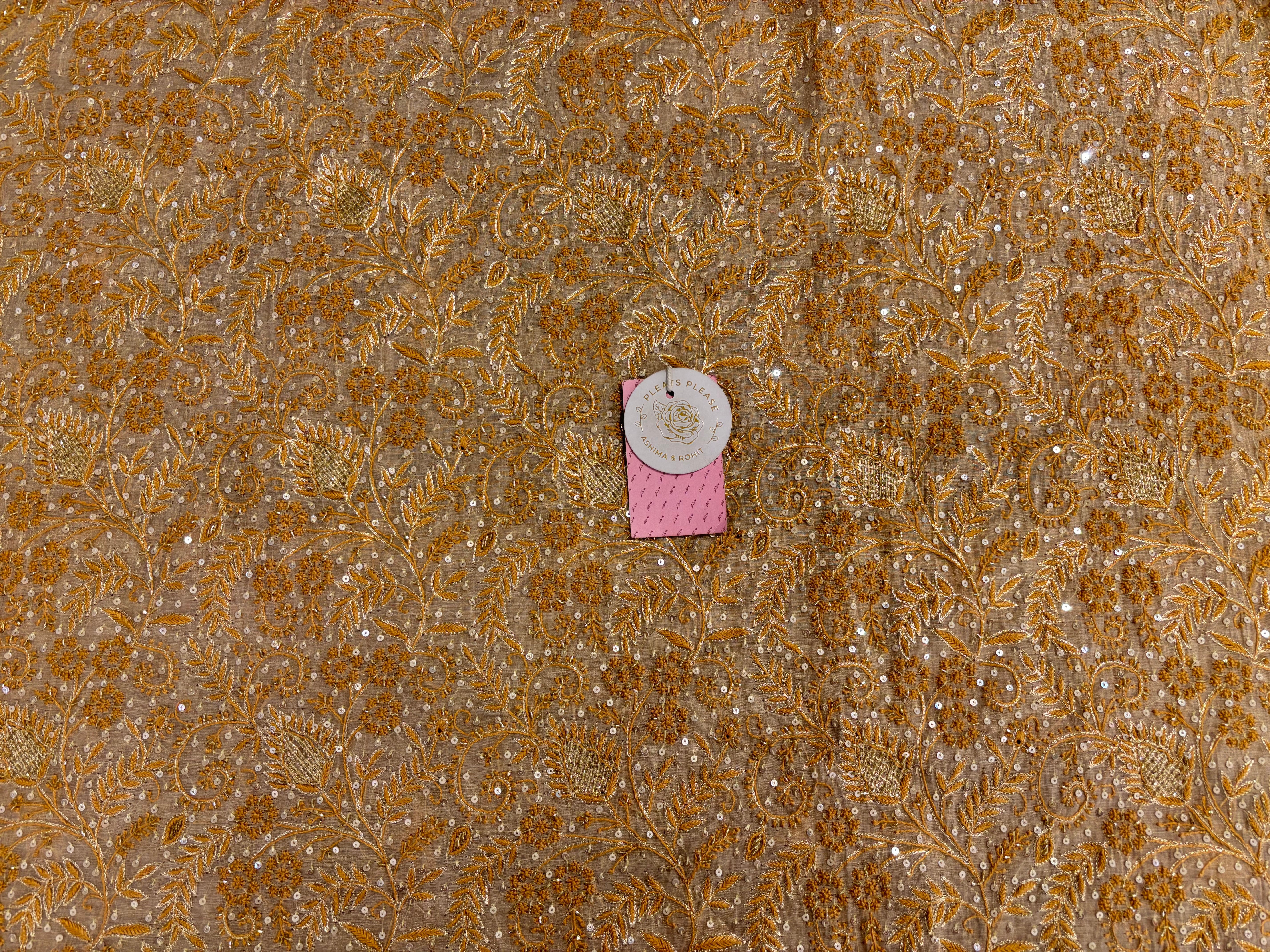 Dyeable Pure Tissue Chikankari Kurta & Dupatta