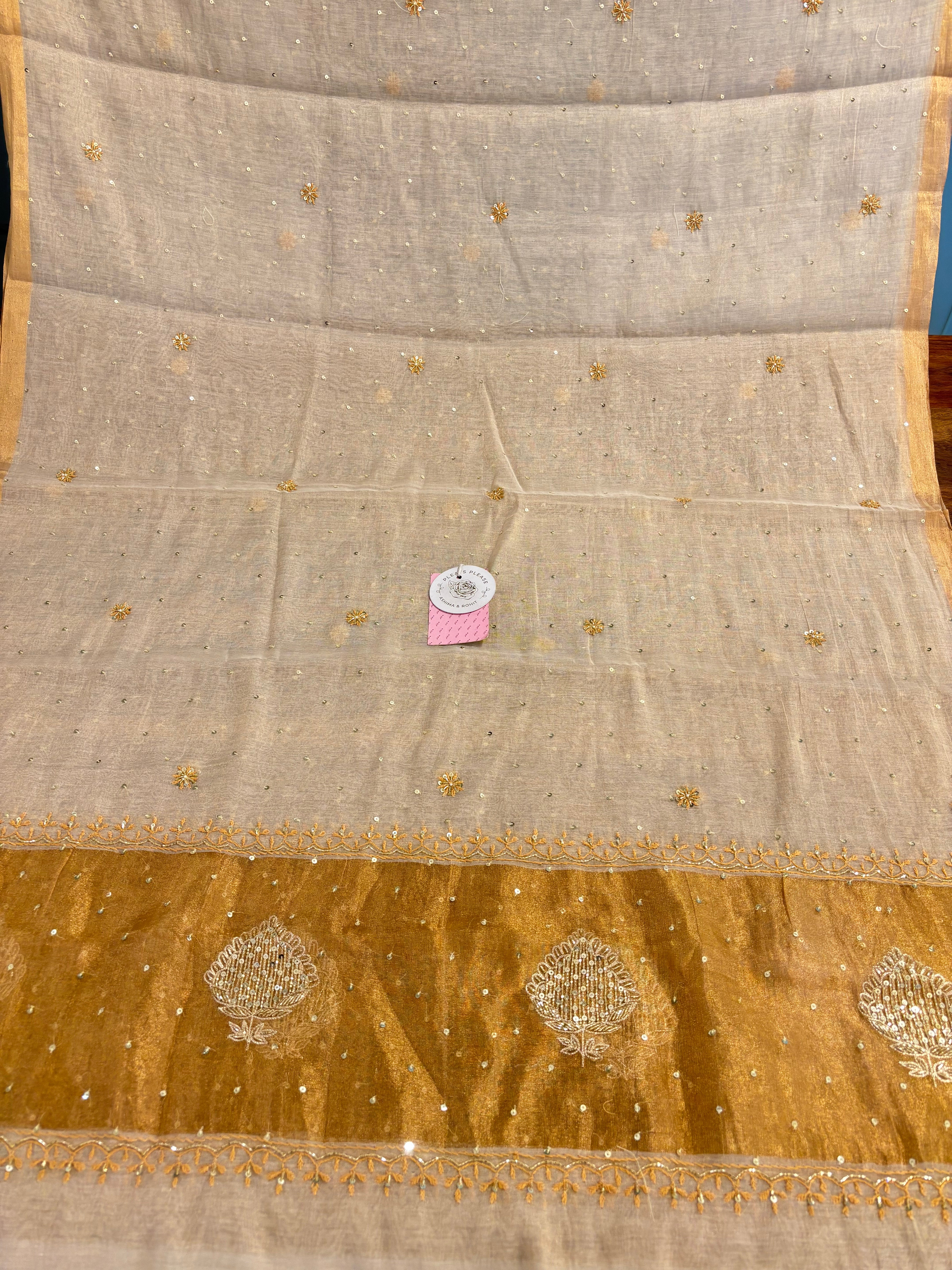 Dyeable Pure Tissue Chikankari Kurta & Dupatta