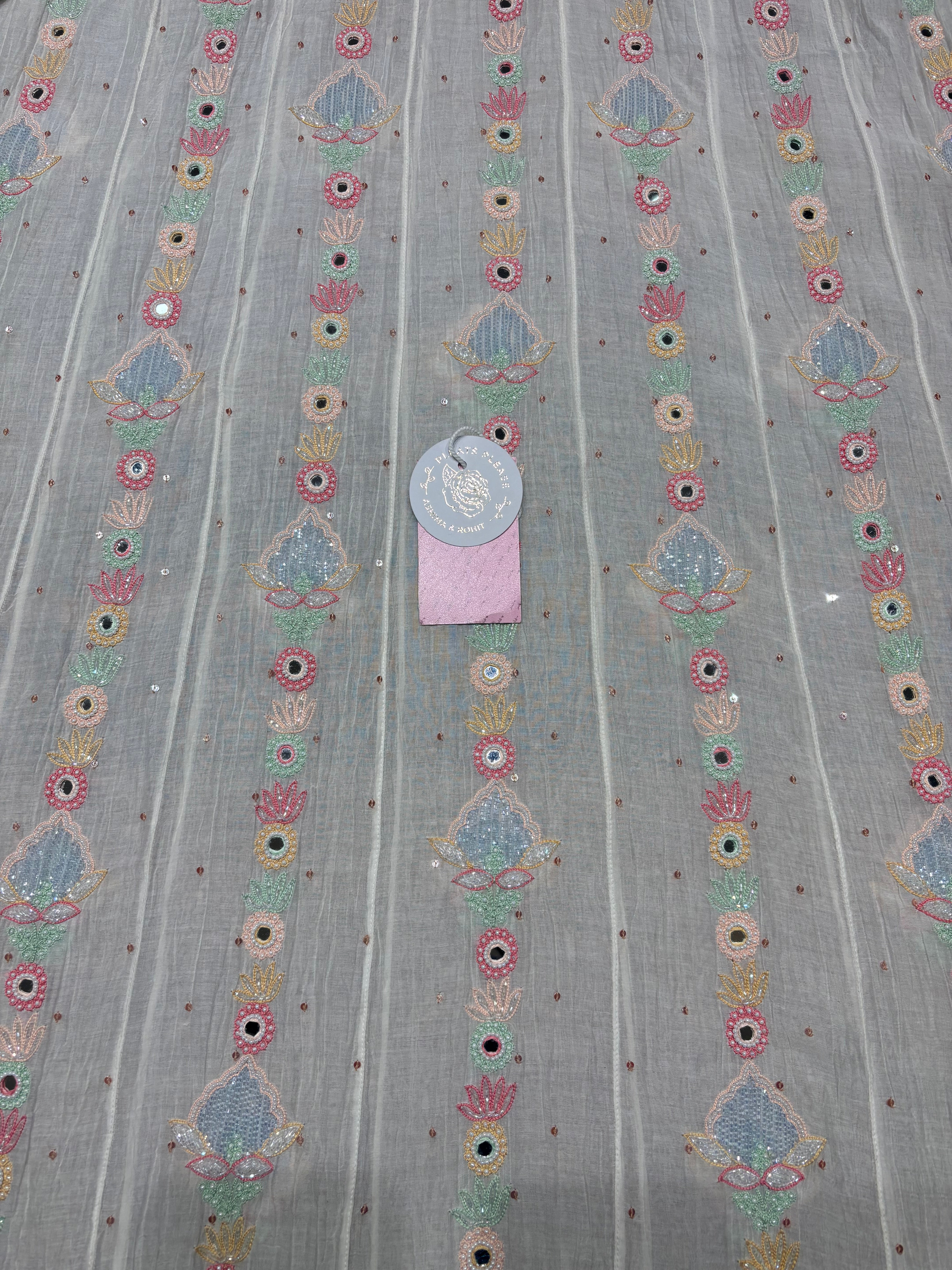 Dyeable Chanderi Mul Chikankari Kurta & Dupatta Set