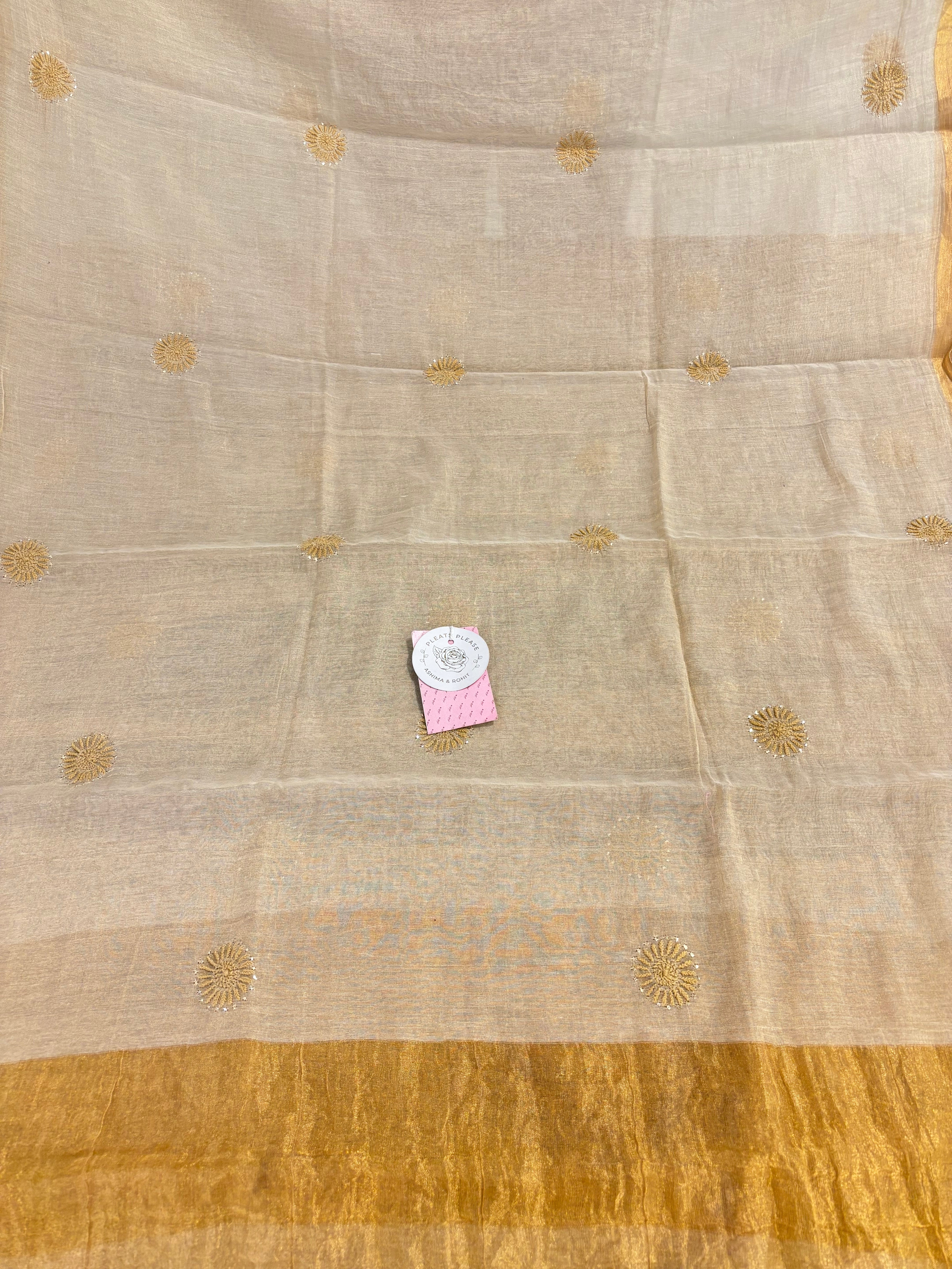 Dyeable Pure & Premium Tissue Mukaish Chikankari Bajirao Anarkali & Dupatta