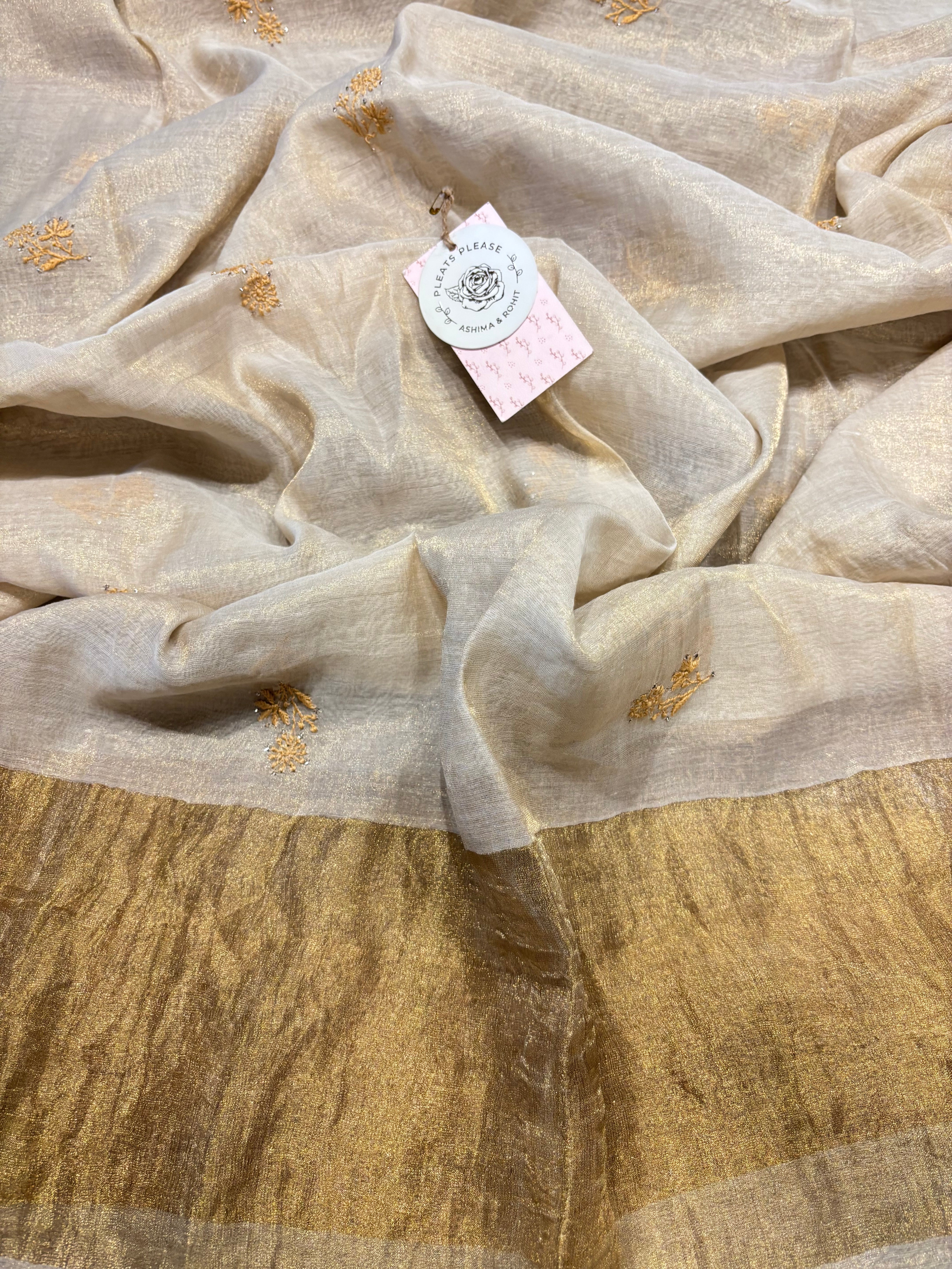 Dyeable Pure And Premium Tissue Angrakha Kurta And Dupatta Set