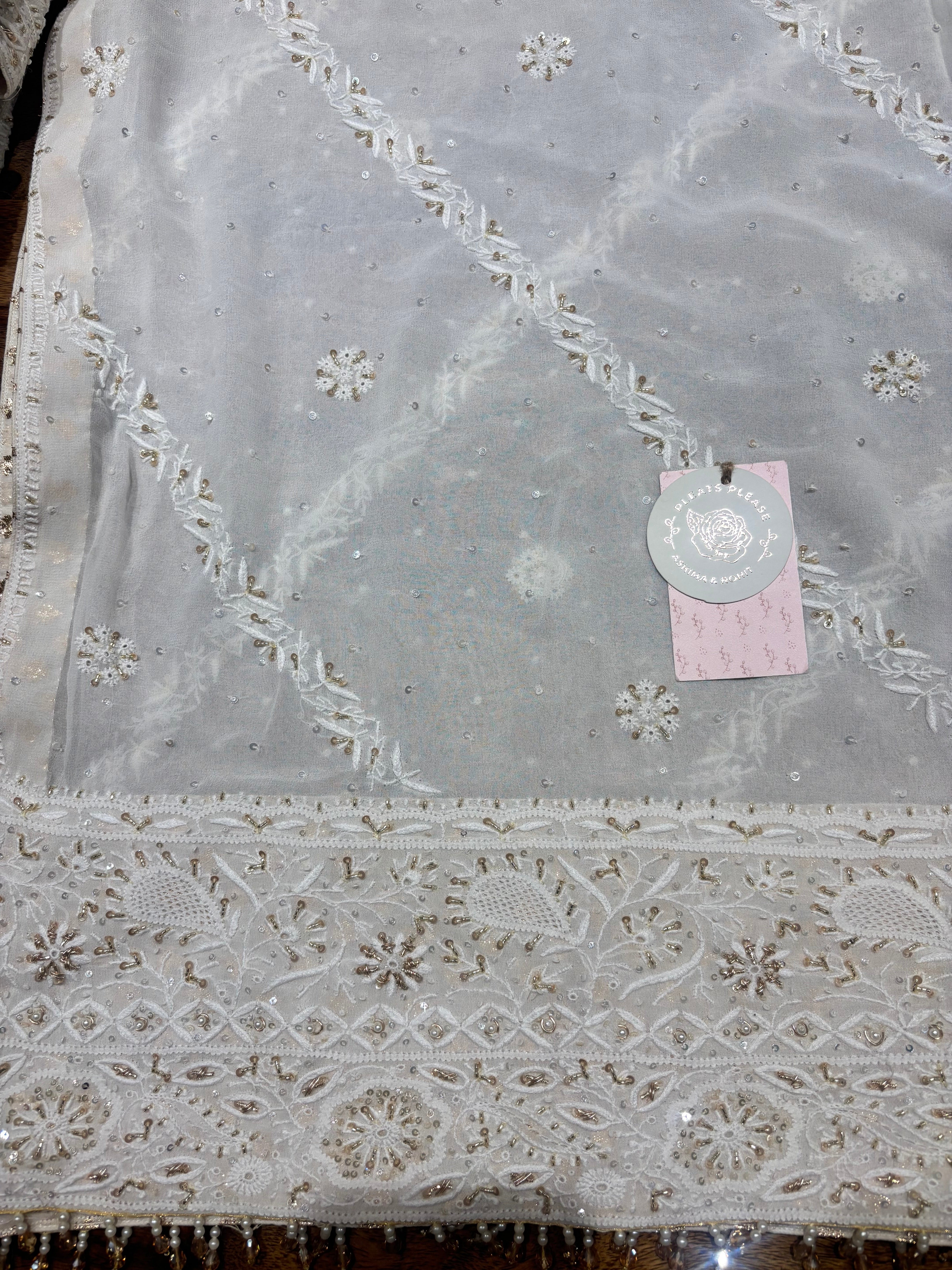 Dyeable Pure & Premium Georgette Anarkali Anarkali & Dupatta Set
