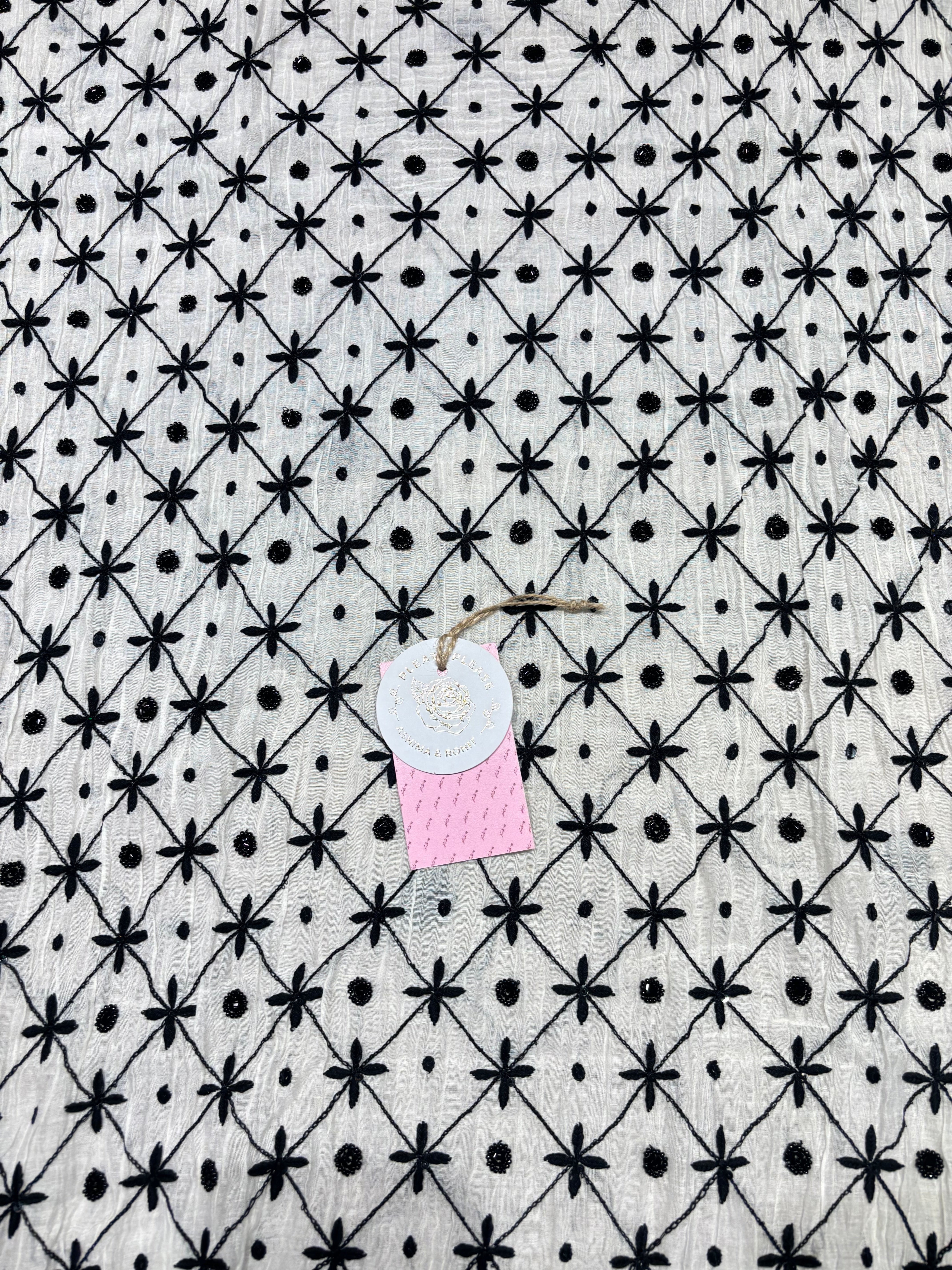 Dyeable Chanderi Mul Chikankari Kurta & Dupatta Set