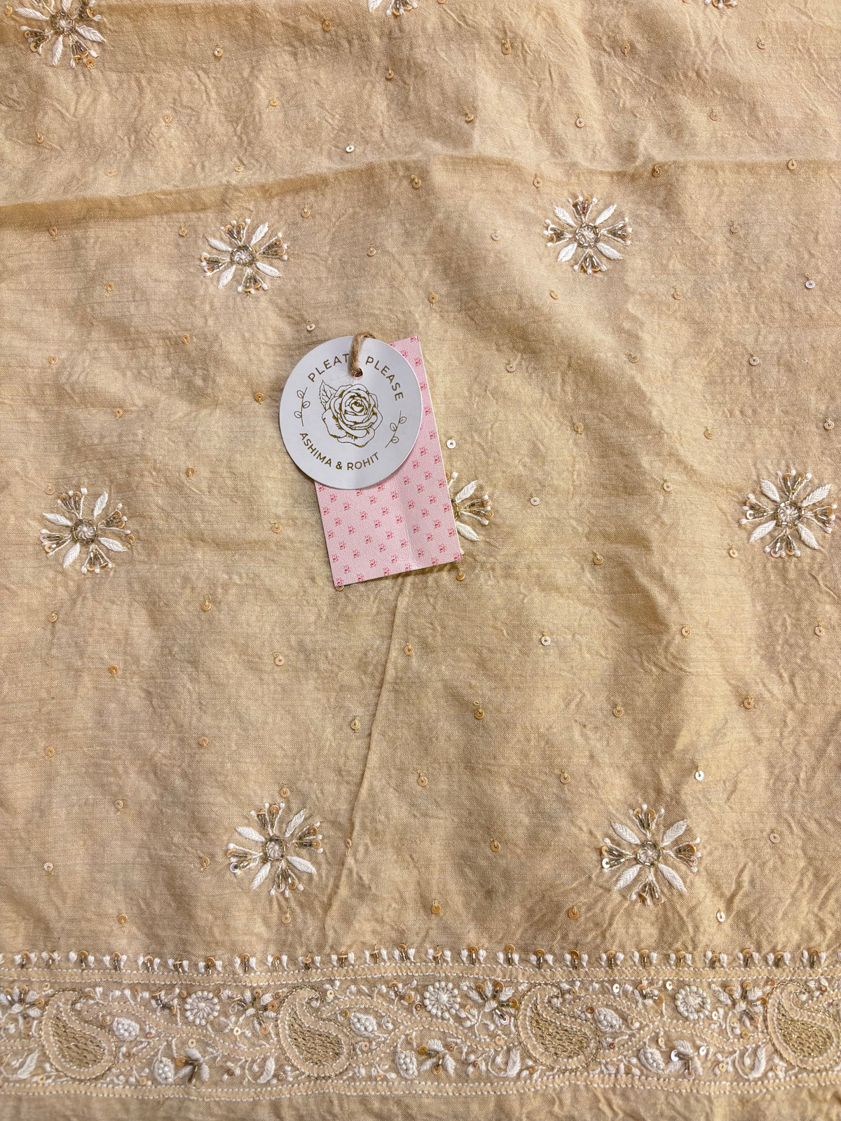 Dyeable Monga Silk Embellished Chikankari Men’s Kurta