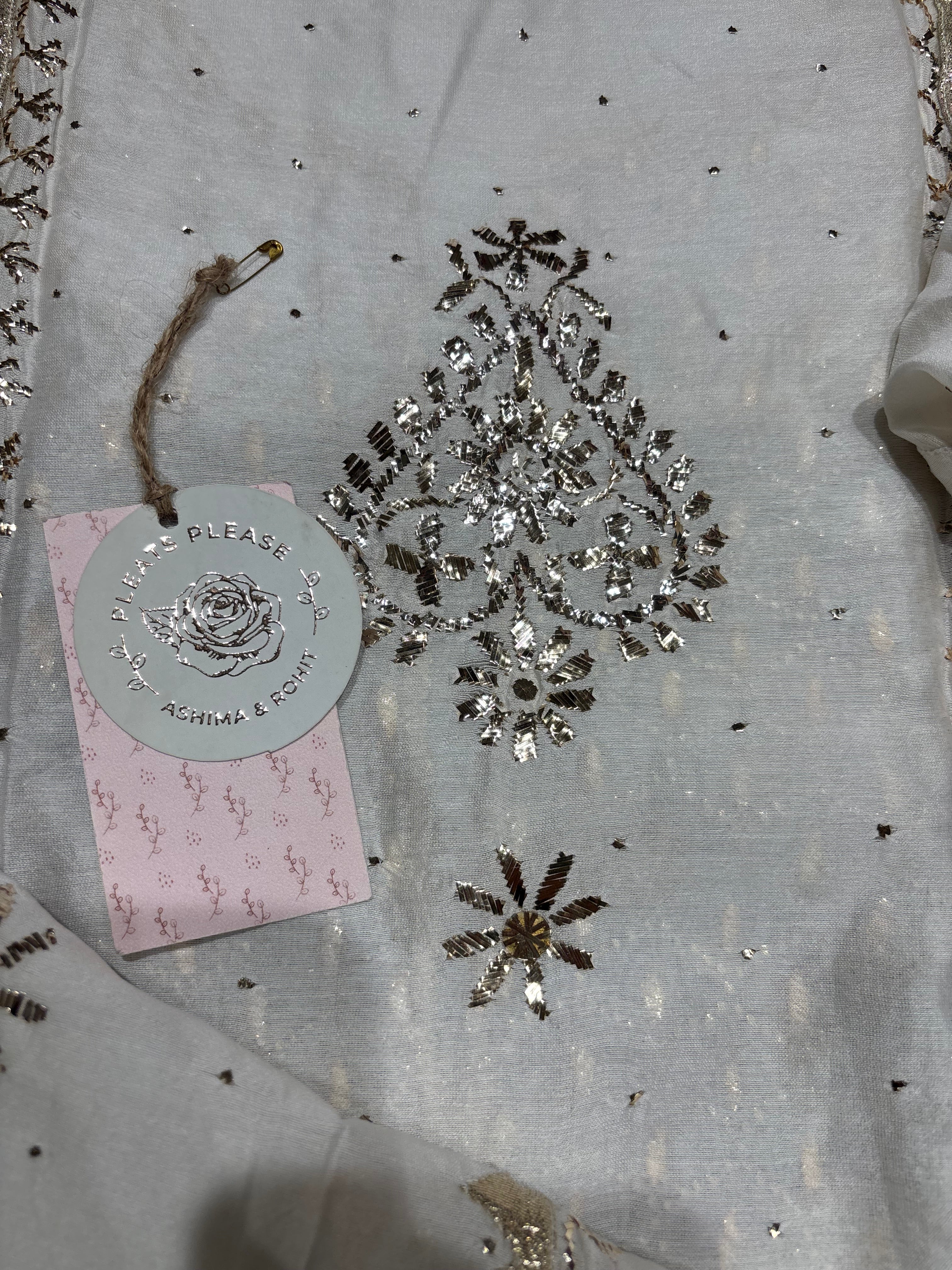 Dyeable Chanderi Silk Mukaish Kurta and Dupatta set