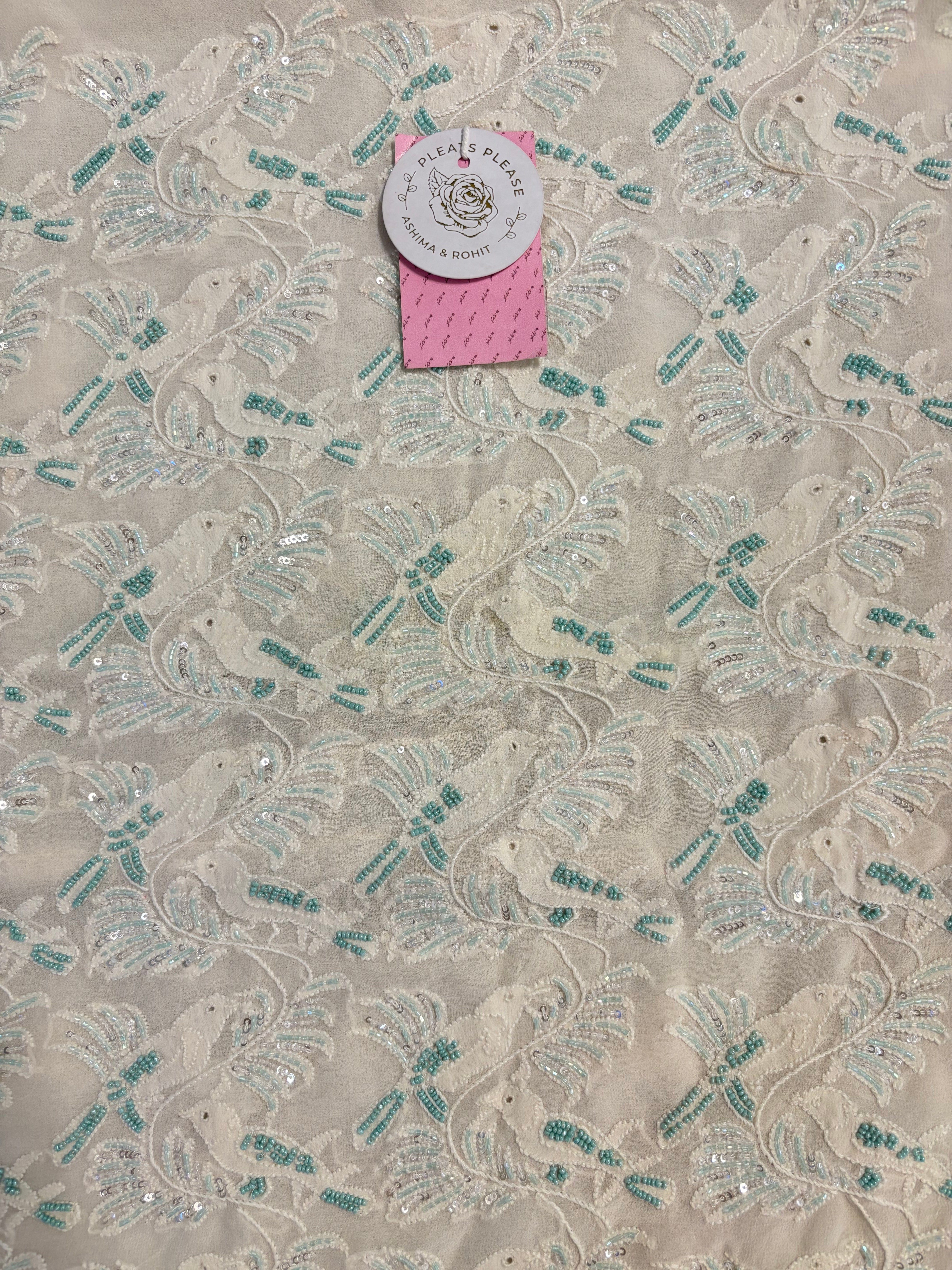 Dyeable Pure & Premium Georgette Gota Patti Chikankari Kurta & Dupatta