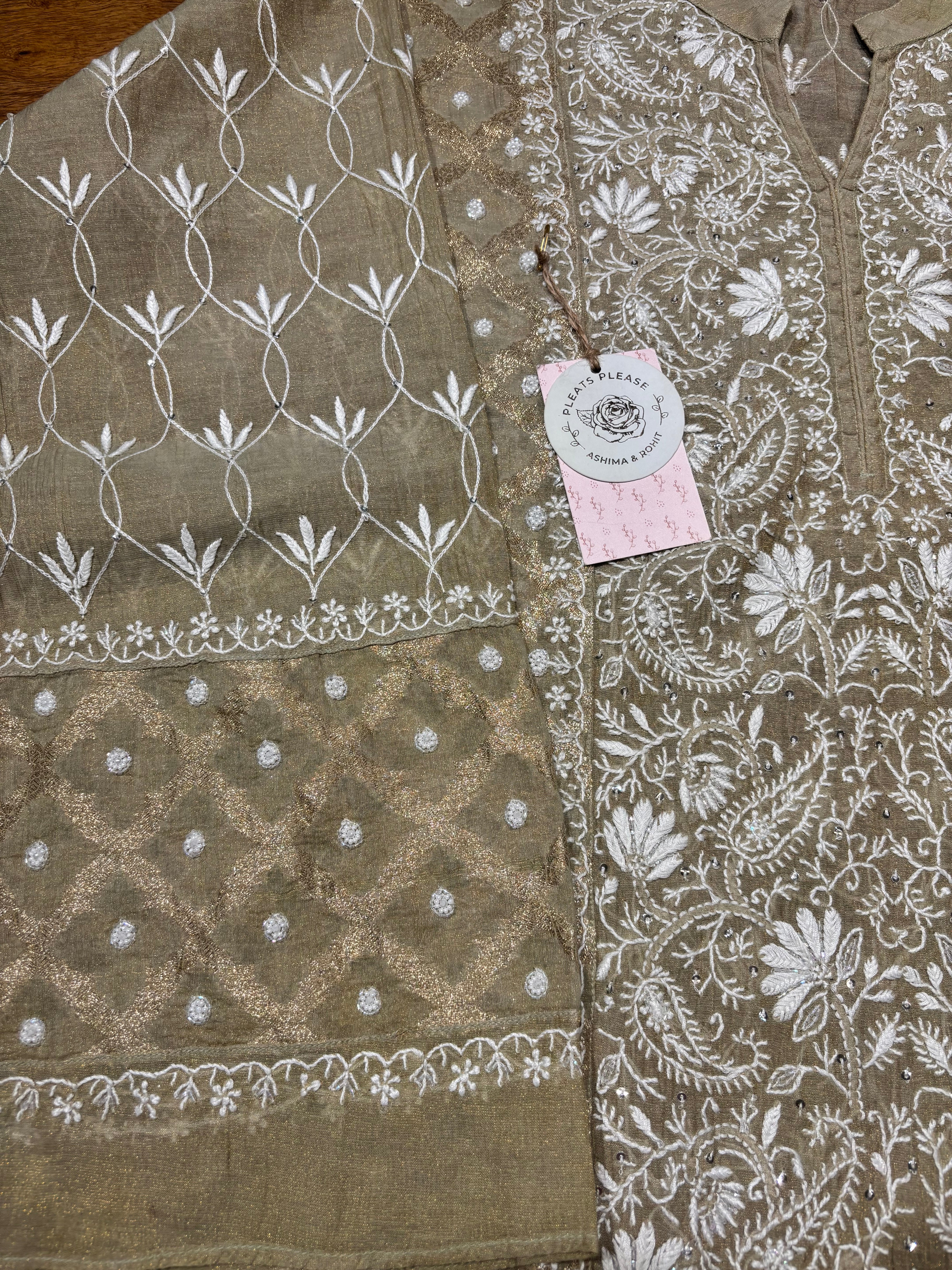 Military Olive Pure And Premium Tissue Co-ord Set