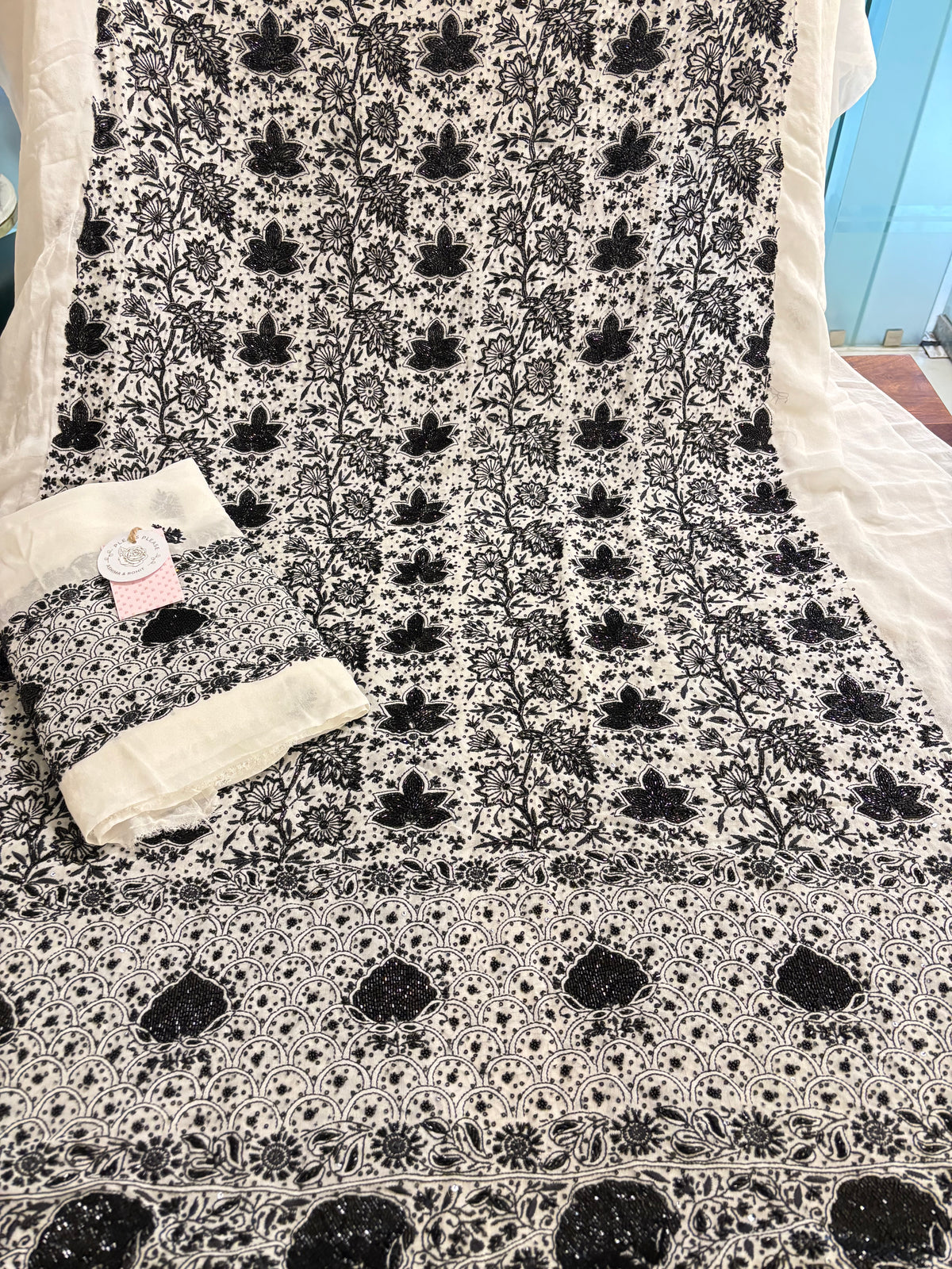Dyeable Pure & Premium Georgette Chikankari Kurta & Dupatta