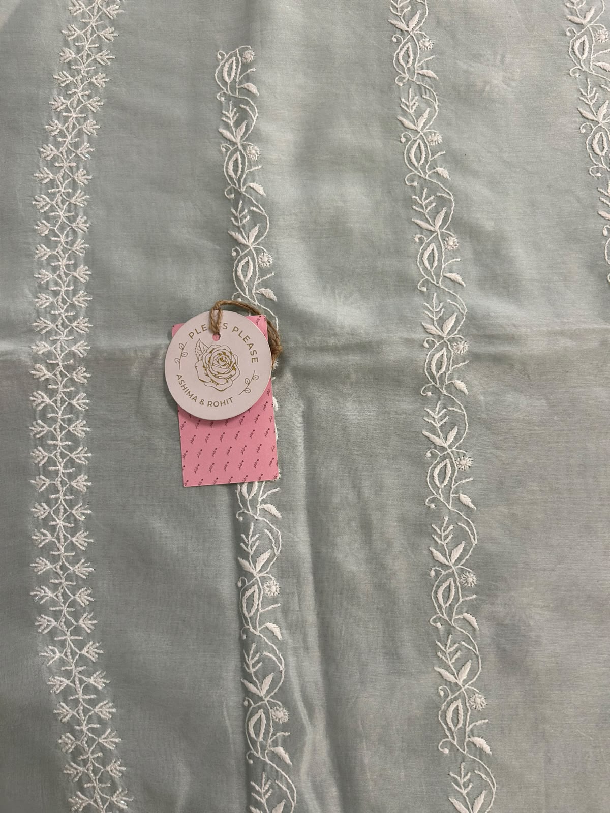 Mint Green Chanderi Silk Chikankari Men’s Kurta
