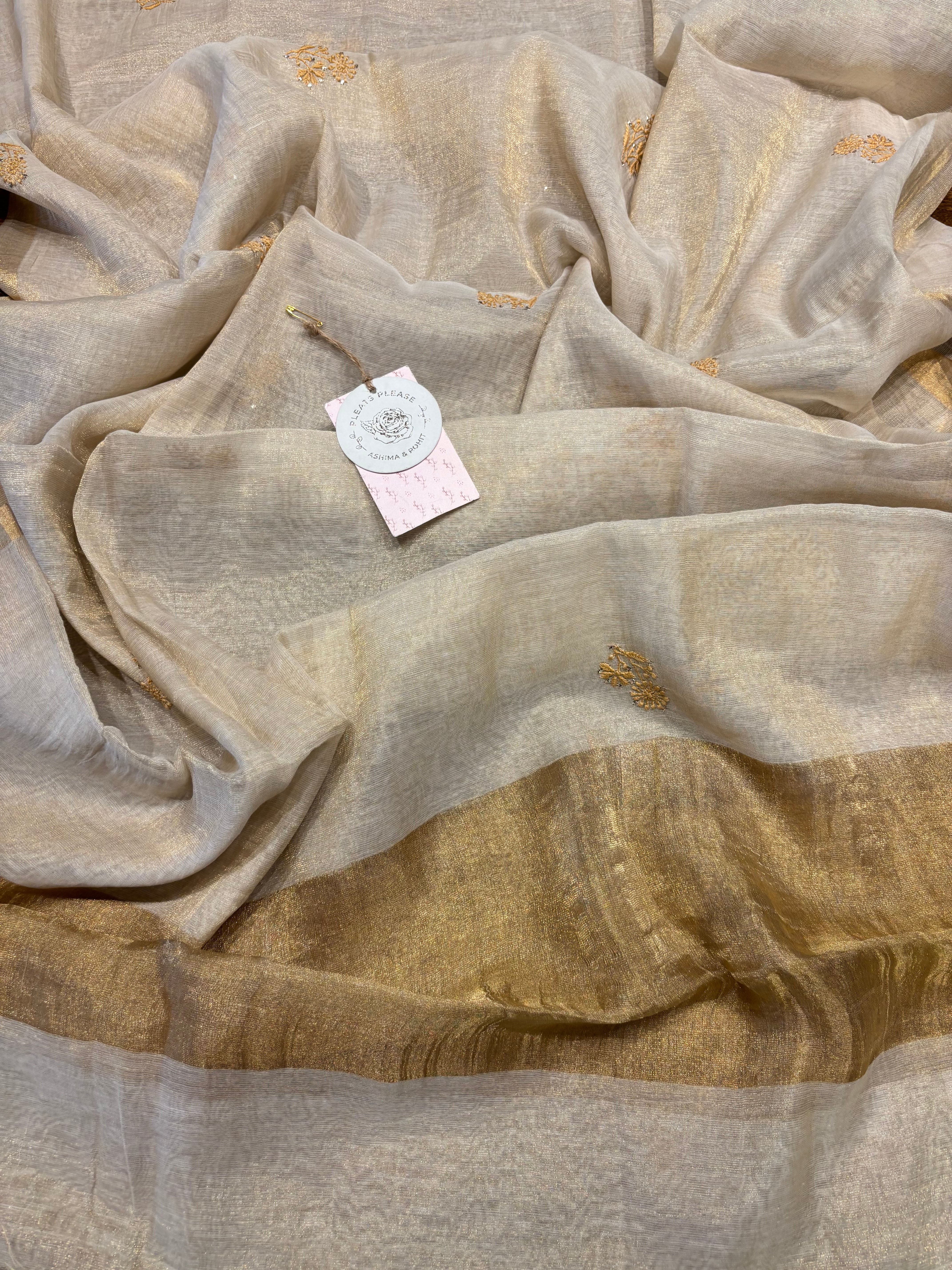 Dyeable Pure and Premium Tissue Straight Kurta and Dupatta set