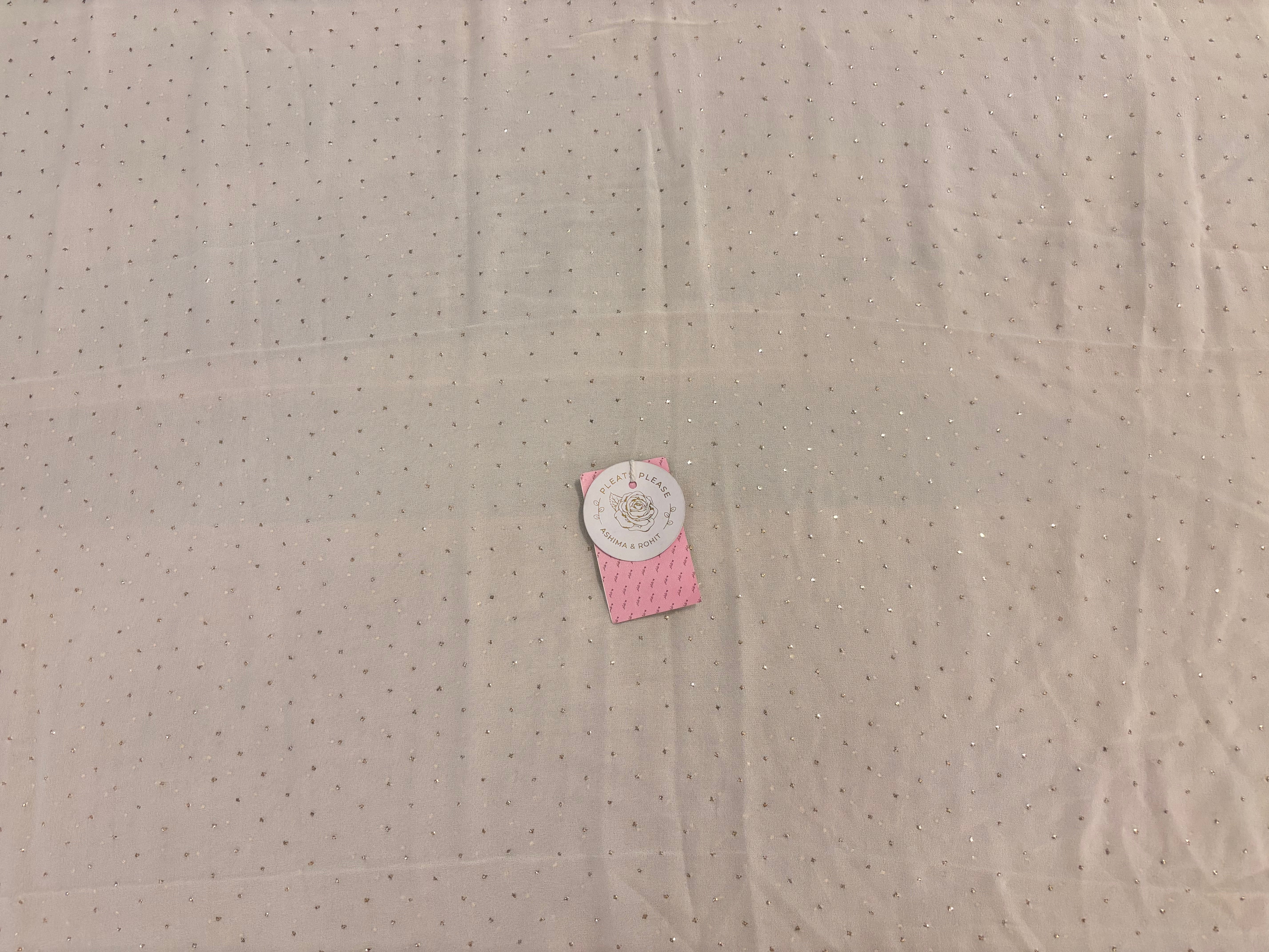 Dyeable Pure & Premium Georgette Mukaish Chikankari Kaftan