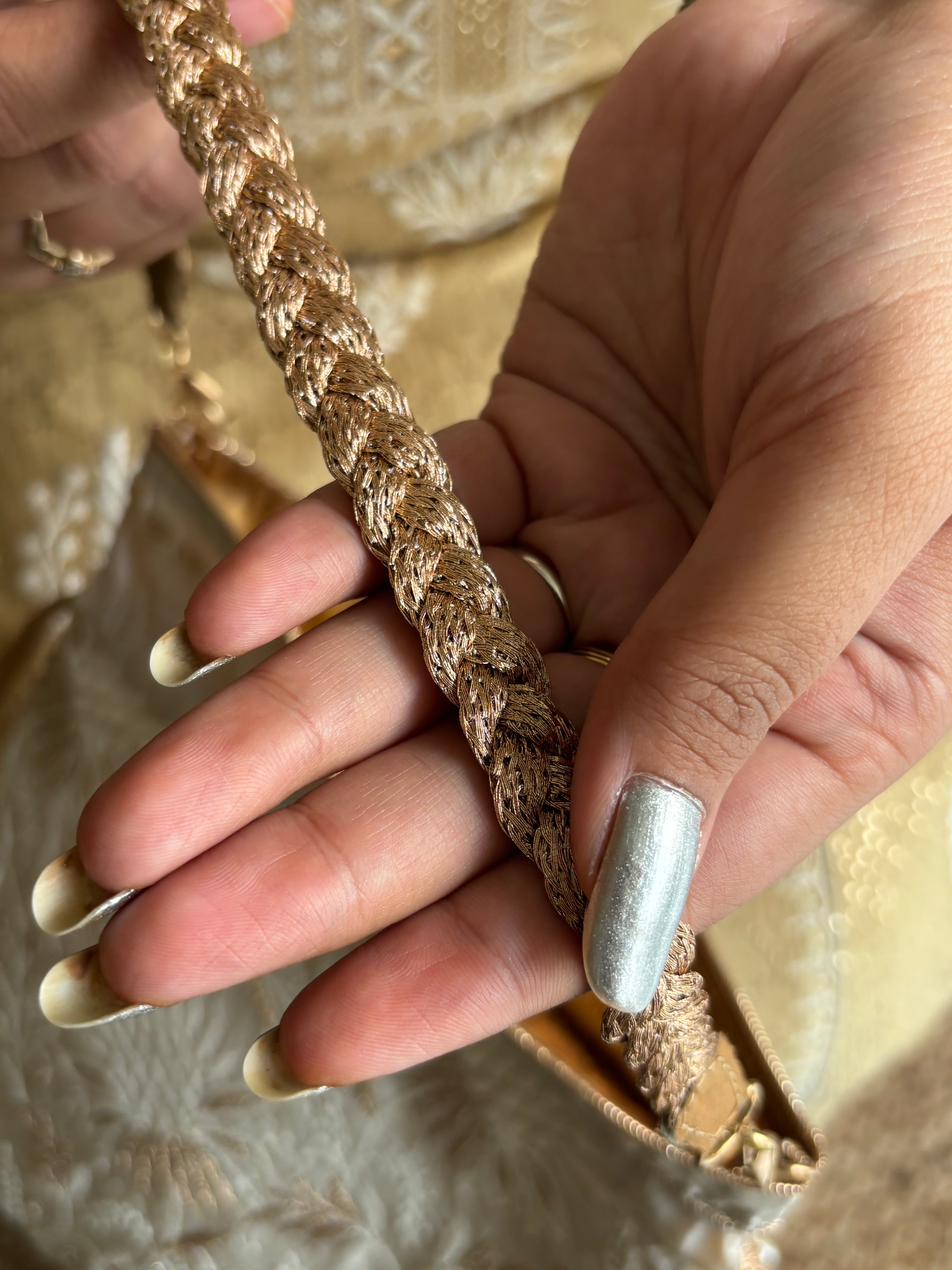 Ivory Silk Chikankari Batua