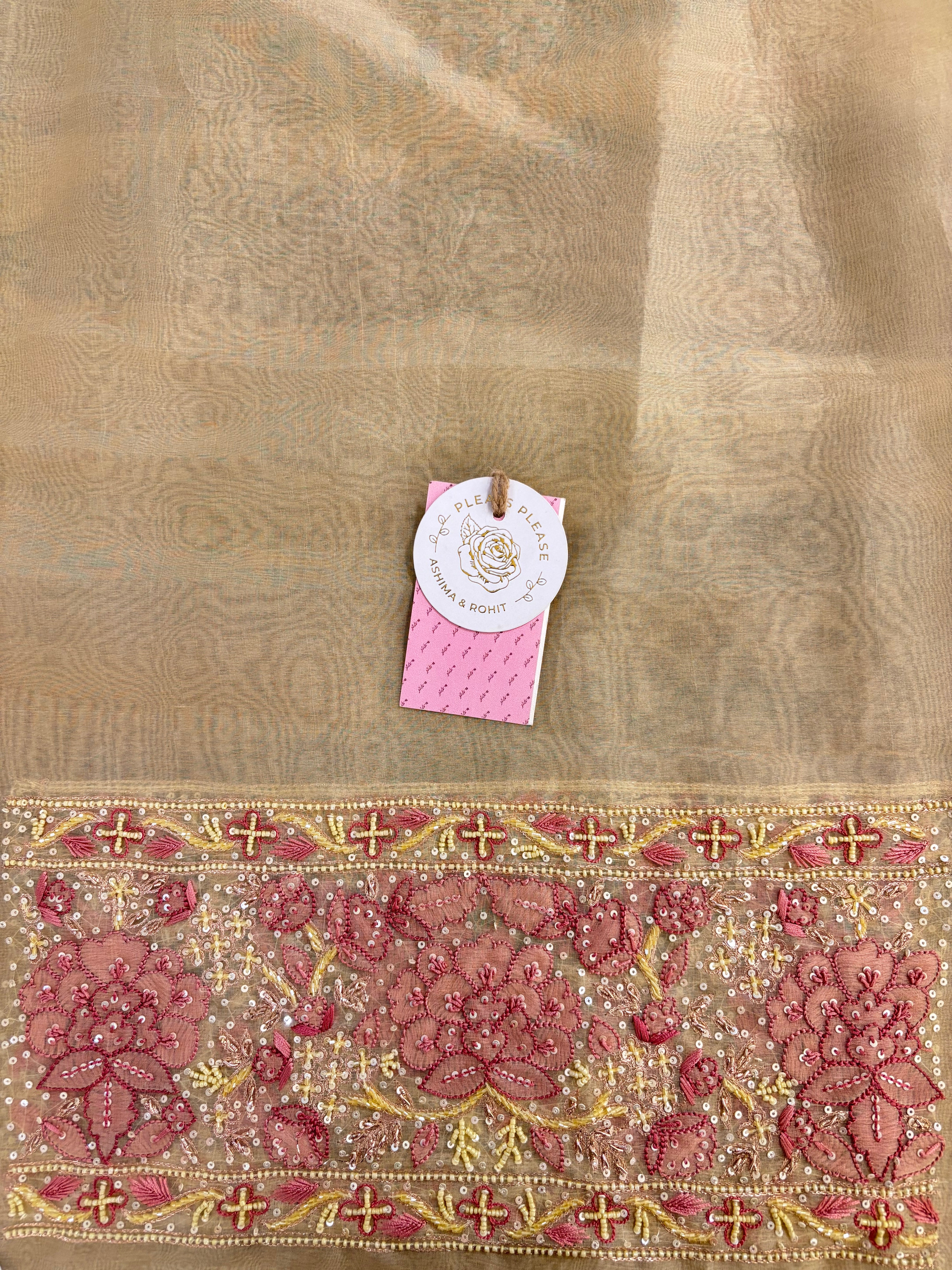 Butter Yellow Pure Organza Chikankari Kurta & Dupatta - Pleats PleaseChikankari