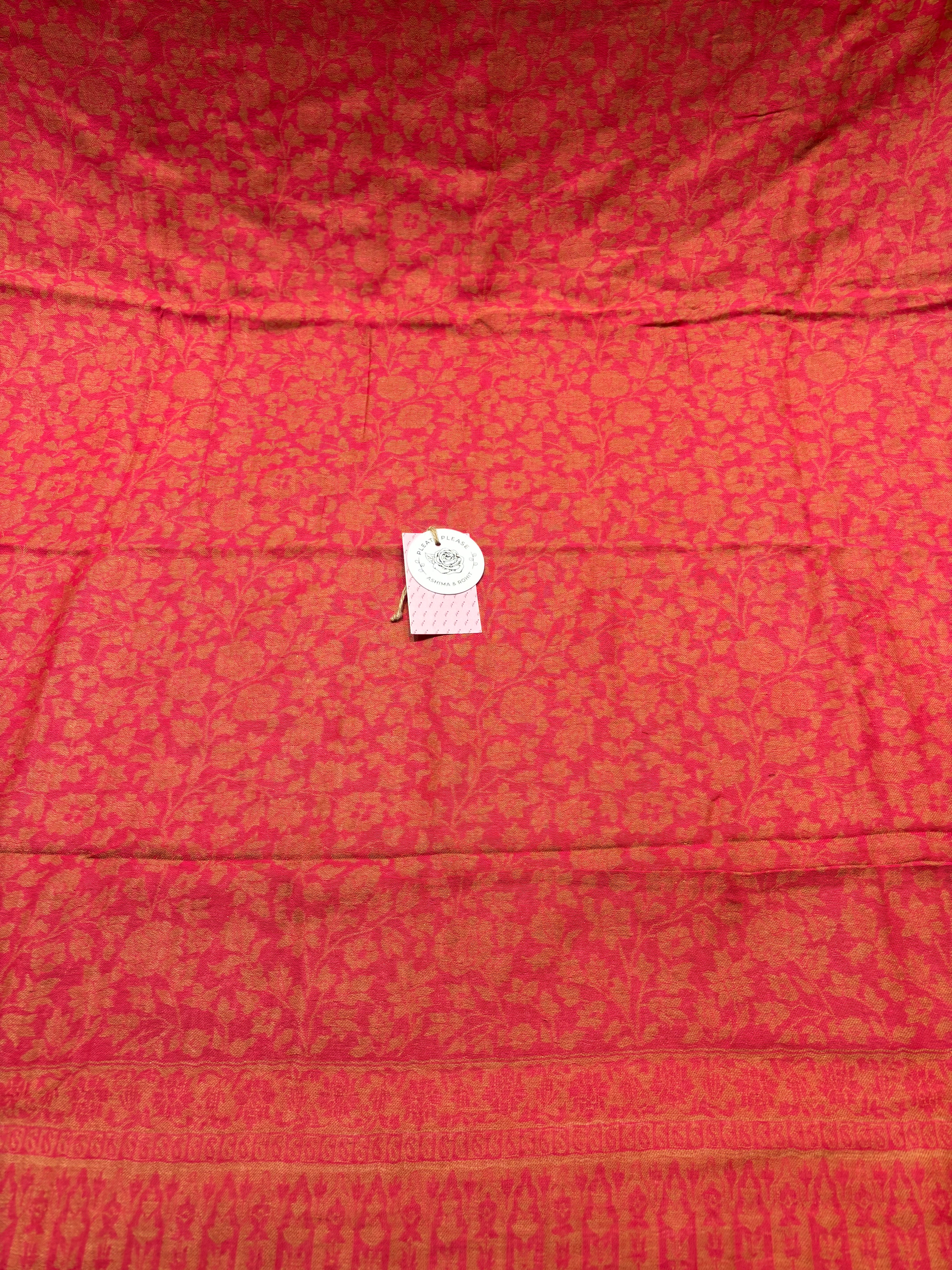 Pink Cashmere Woolen shawl