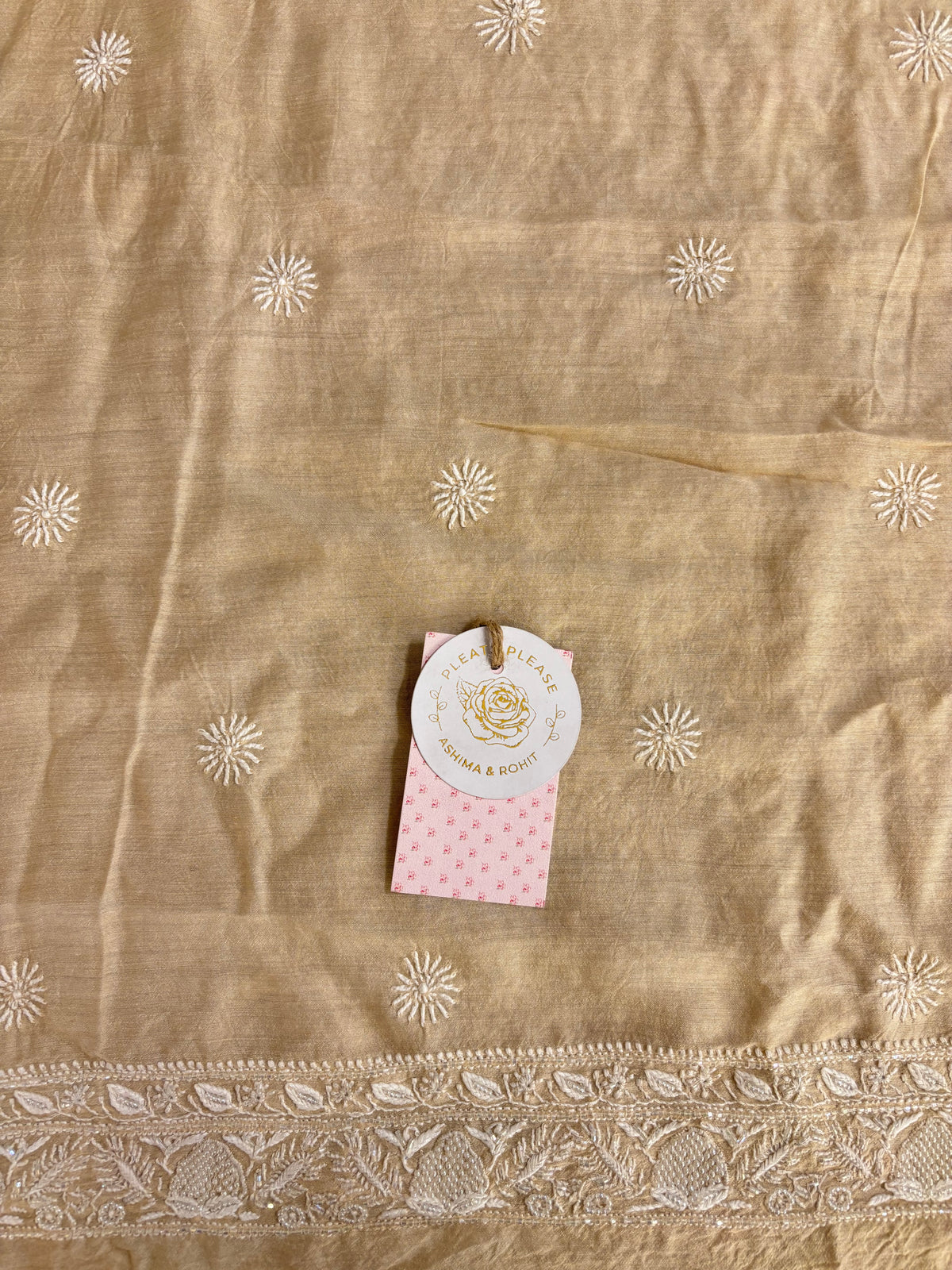 Dyeable Monga Silk Embellished Chikankari Men’s Kurta