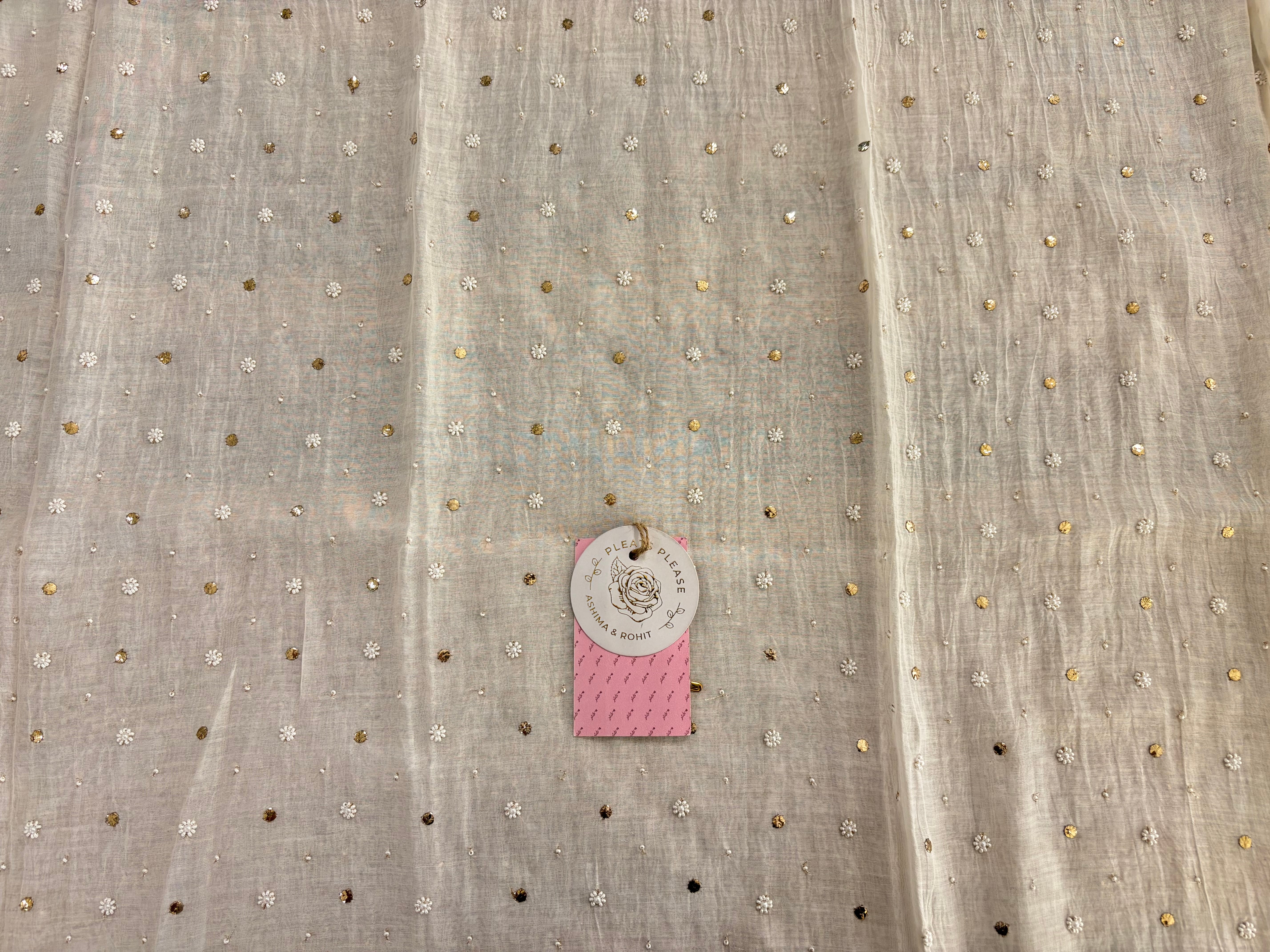Dyeable Chanderi Mul Mukaish Kurta & Dupatta