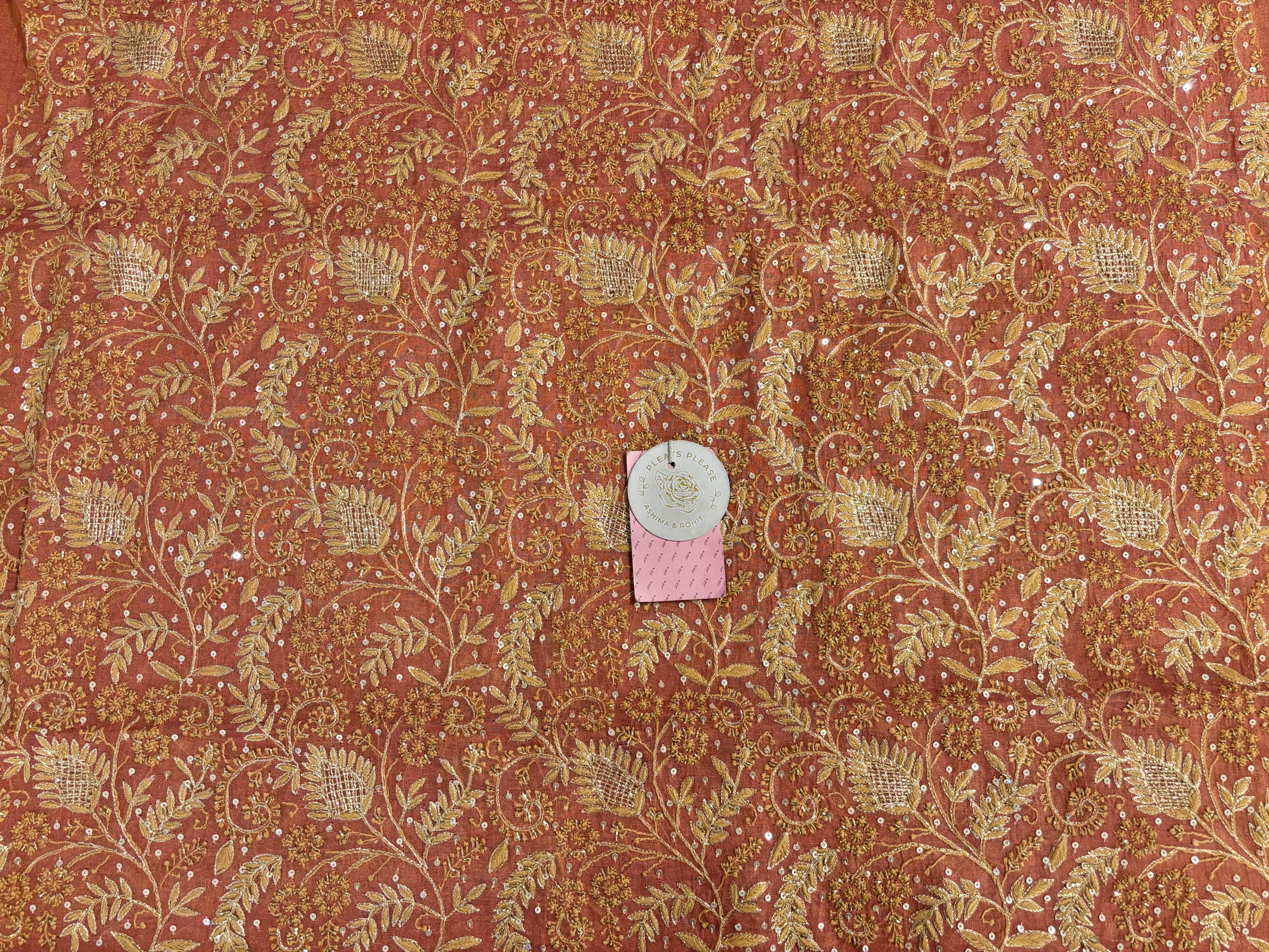 Rosewood Pure & Premium Tissue Chikankari Kurta & Dupatta