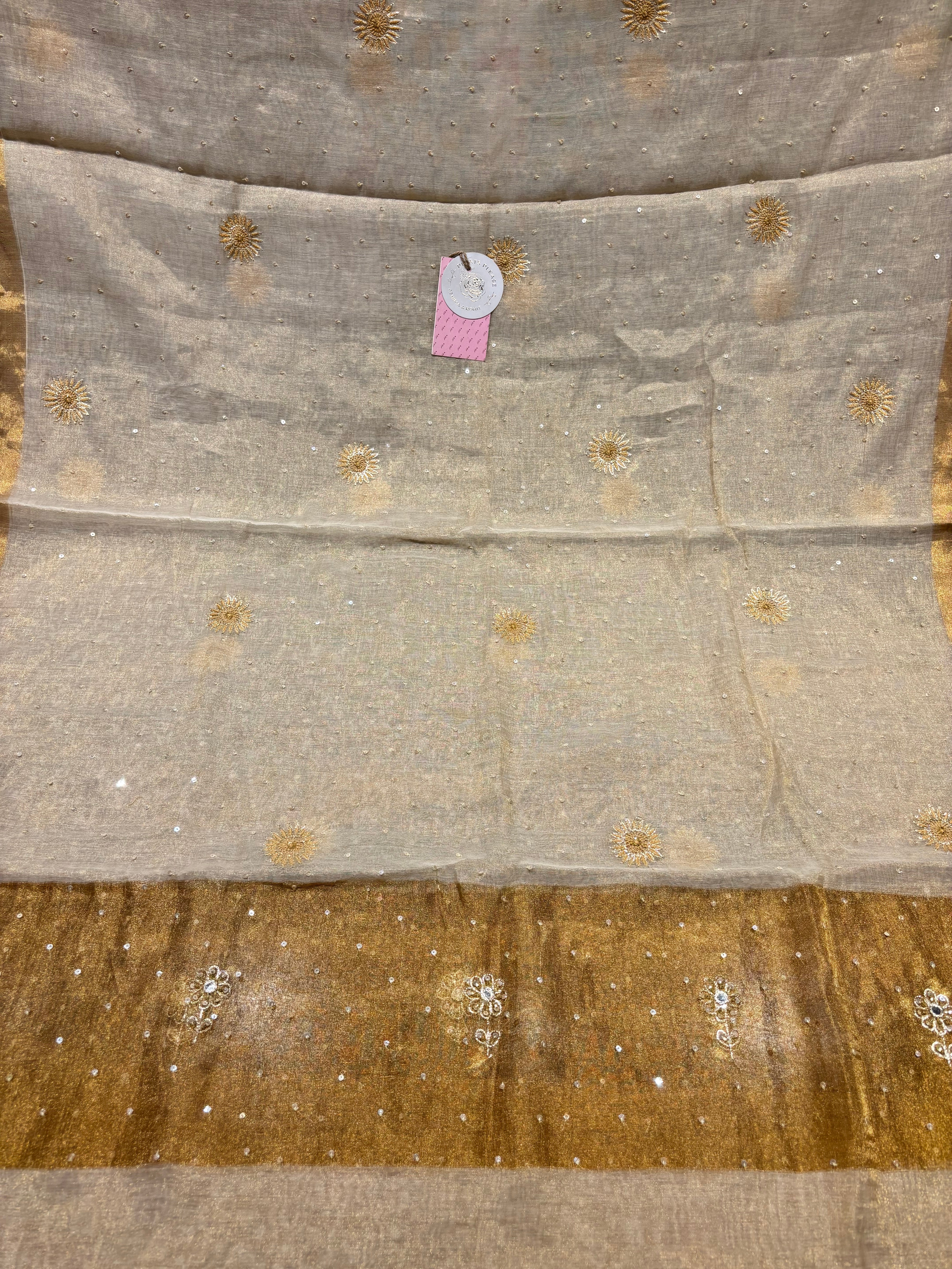 Dyeable Pure & Premium Tissue Chikankari Jaali Anarkali & Dupatta Set