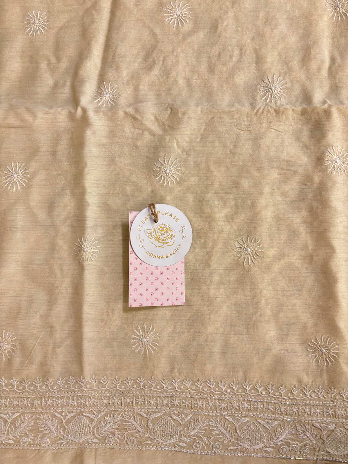 Dyeable Pure Monga Silk Chikankari Men’s Kurta
