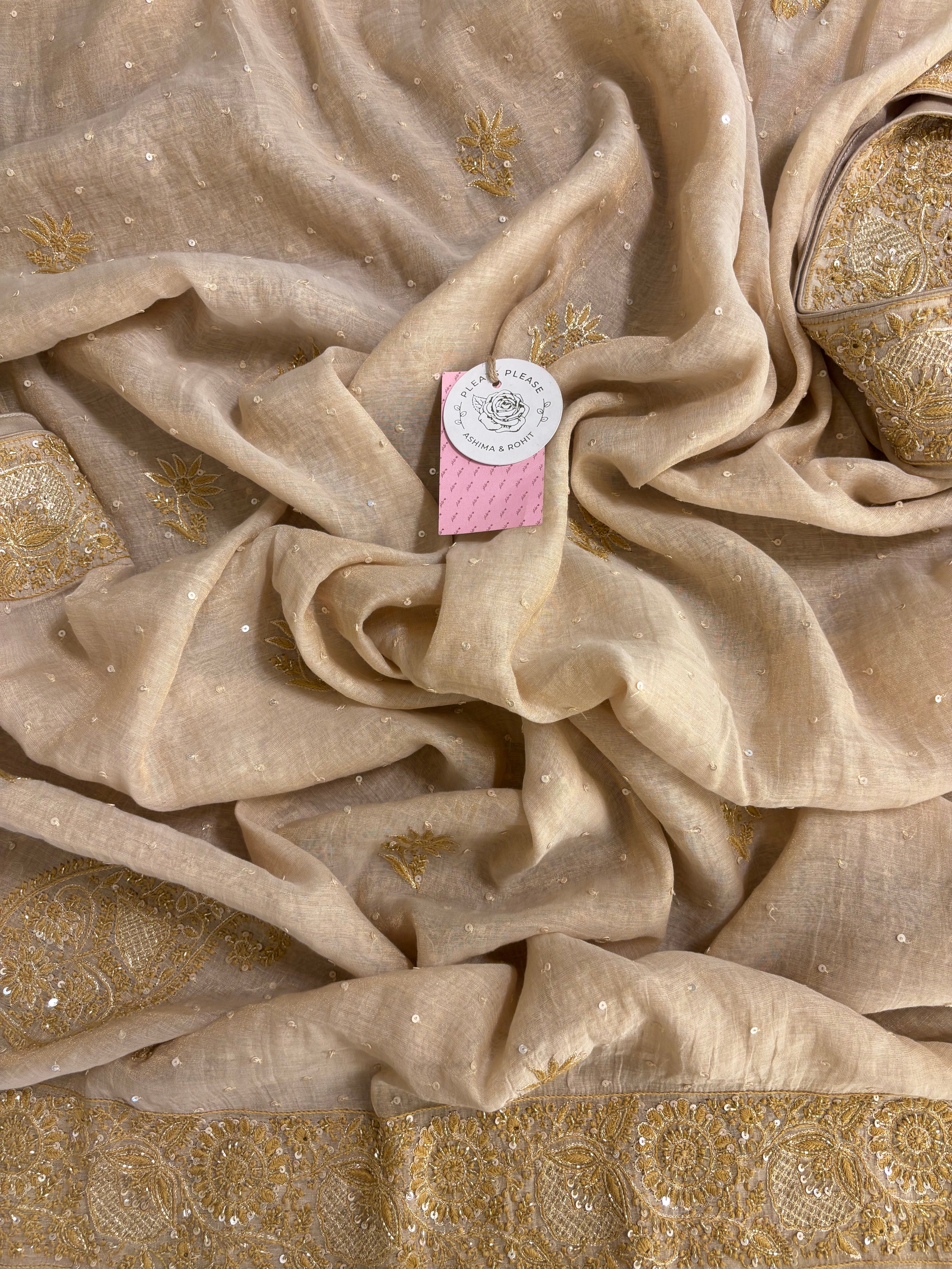 Dyeable Pure & Premium Chikankari Bajirao Angrakha & Dupatta Set
