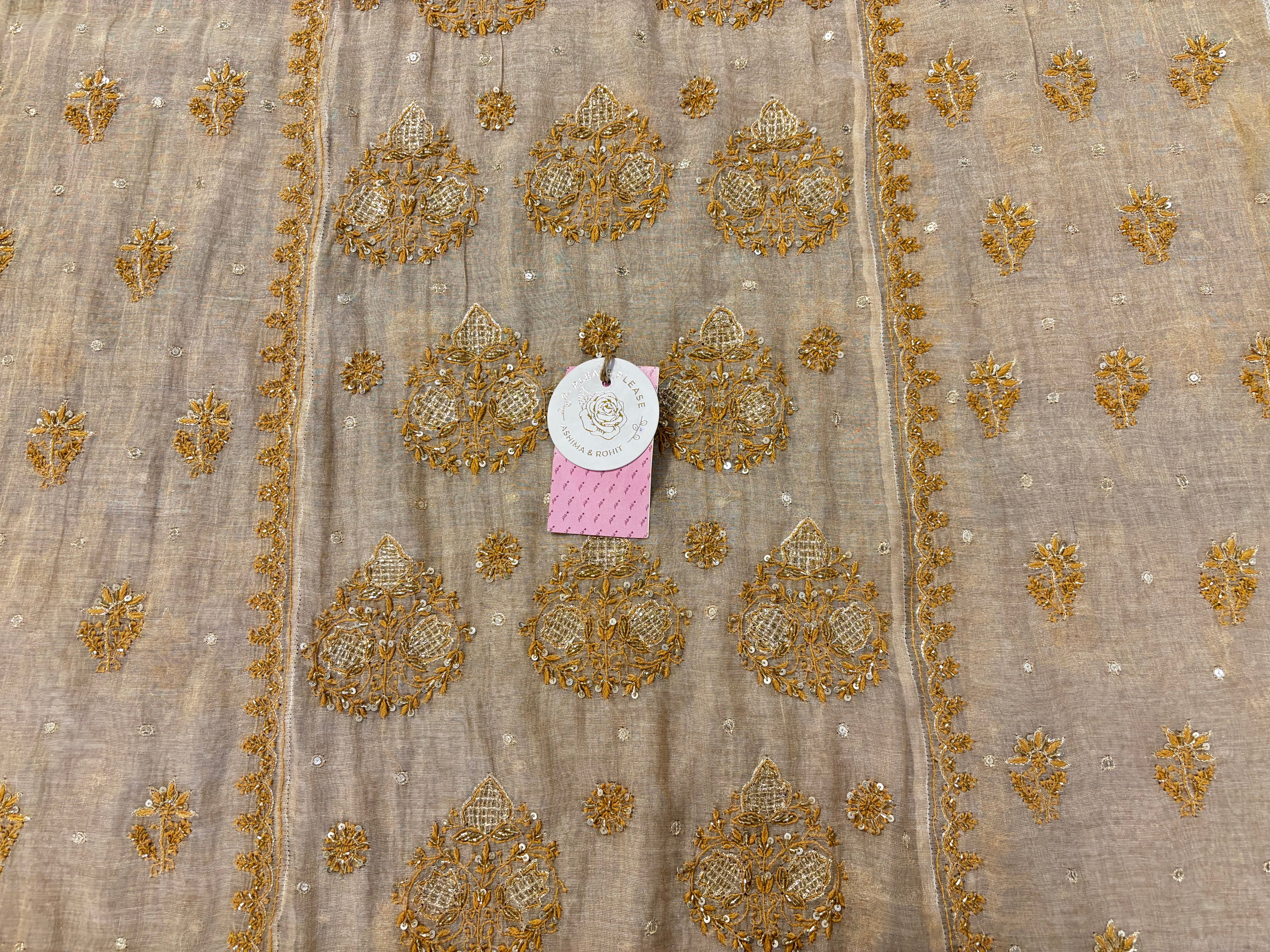 Dyeable Pure & Premium Tissue Chikankari Kurta & Dupatta - Pleats PleaseChikankari