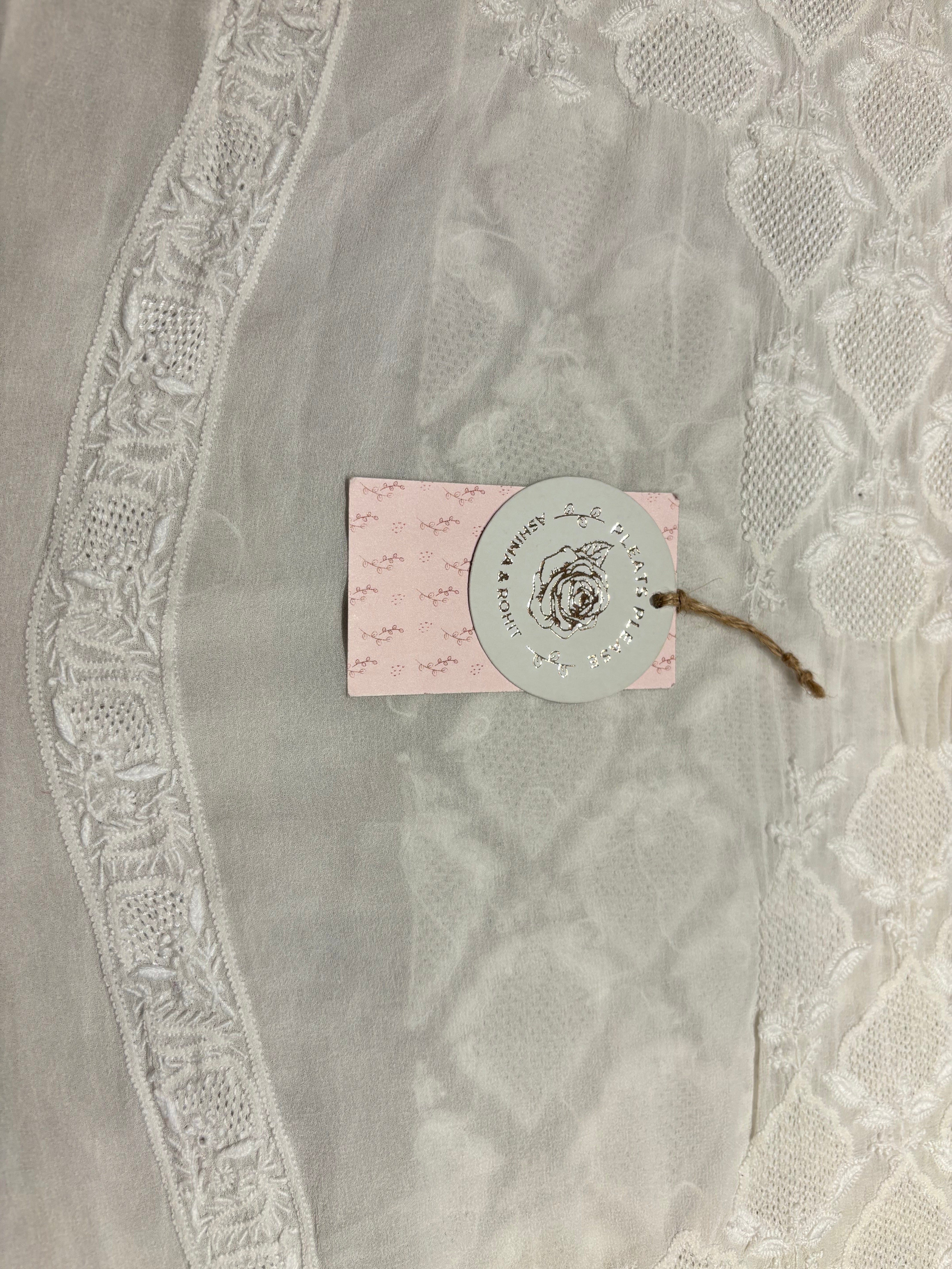 Dyeable Pure and Premium Georgette Chikankari Men’s Kurta