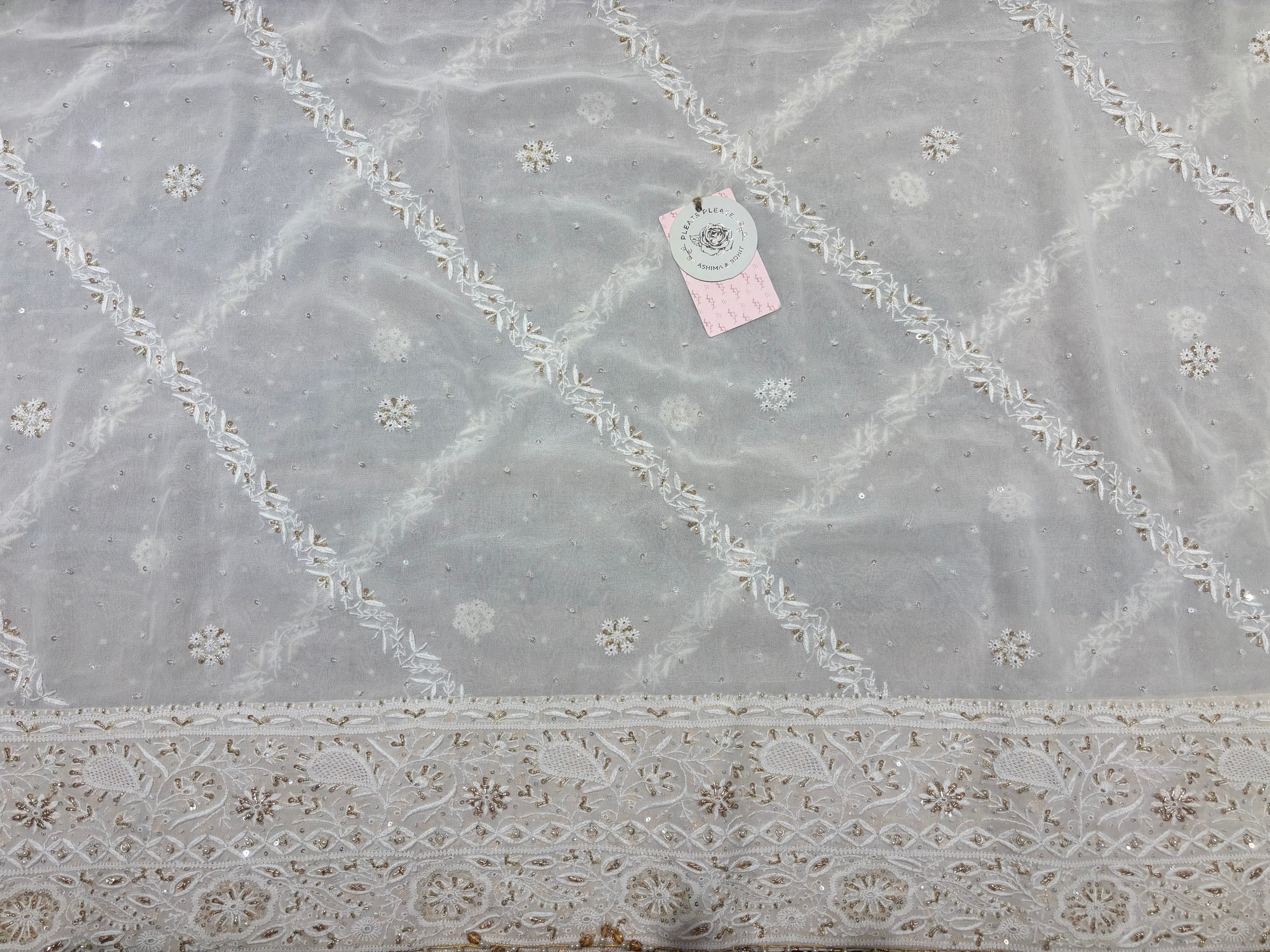 Dyeable Pure & Premium Georgette Anarkali Anarkali & Dupatta Set