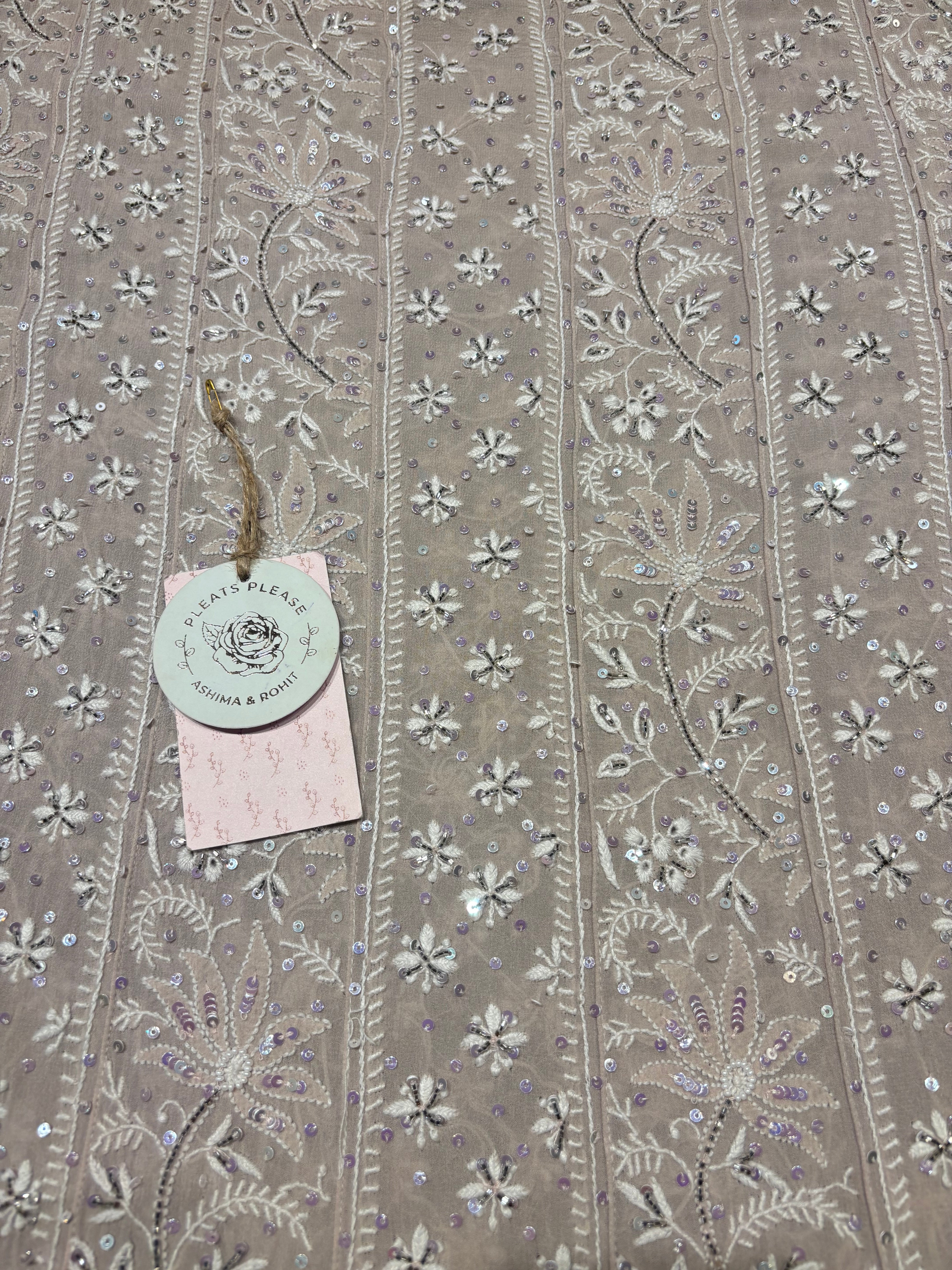 Coffee Mocha Pure And Premium Georgette Anarkali And Dupatta Set