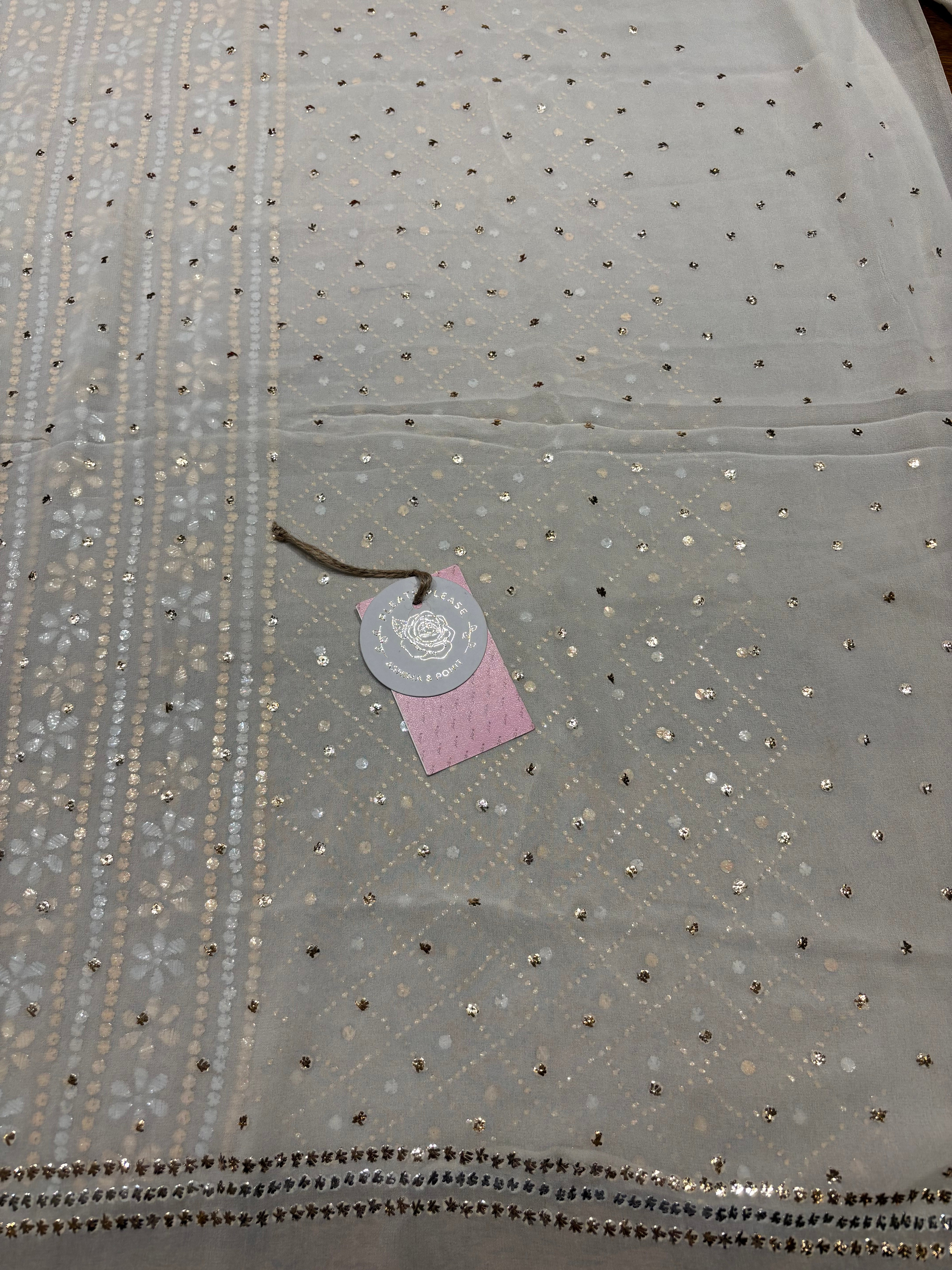 Dyeable Pure and Premium Mukaish Kurta and Dupatta Set