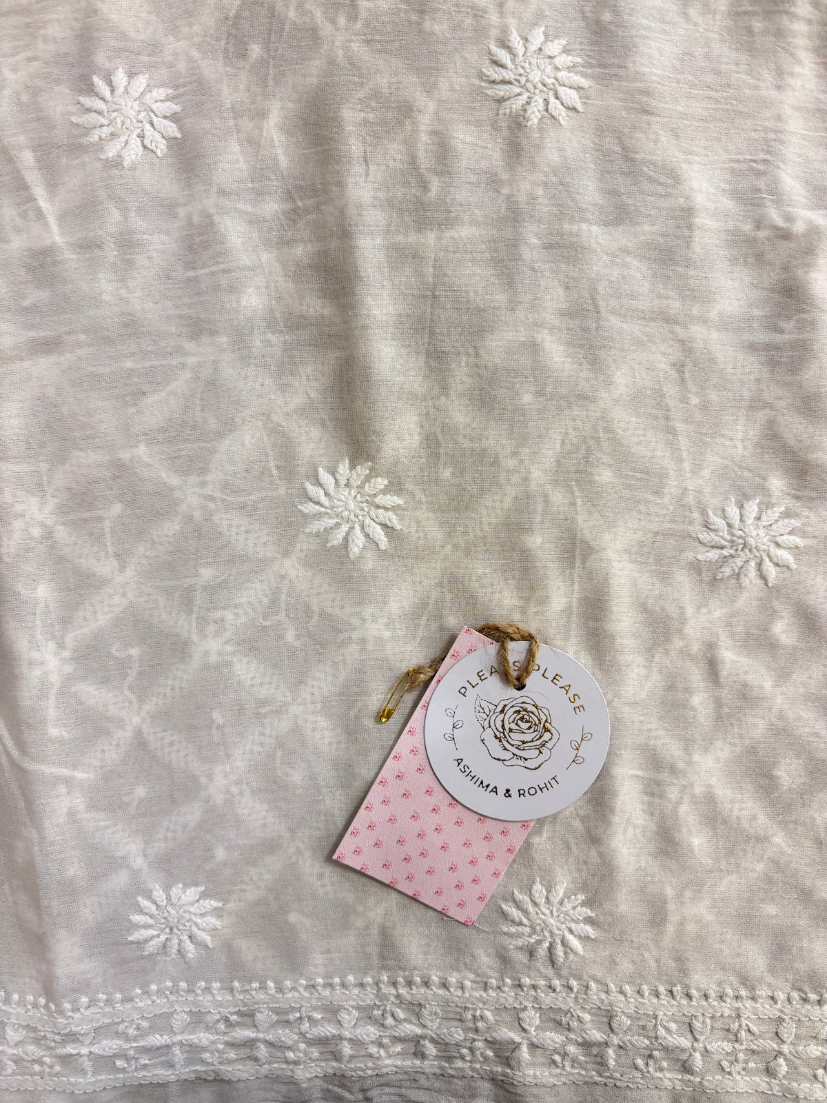 Dyeable Chanderi Men’s Chikankari Kurta