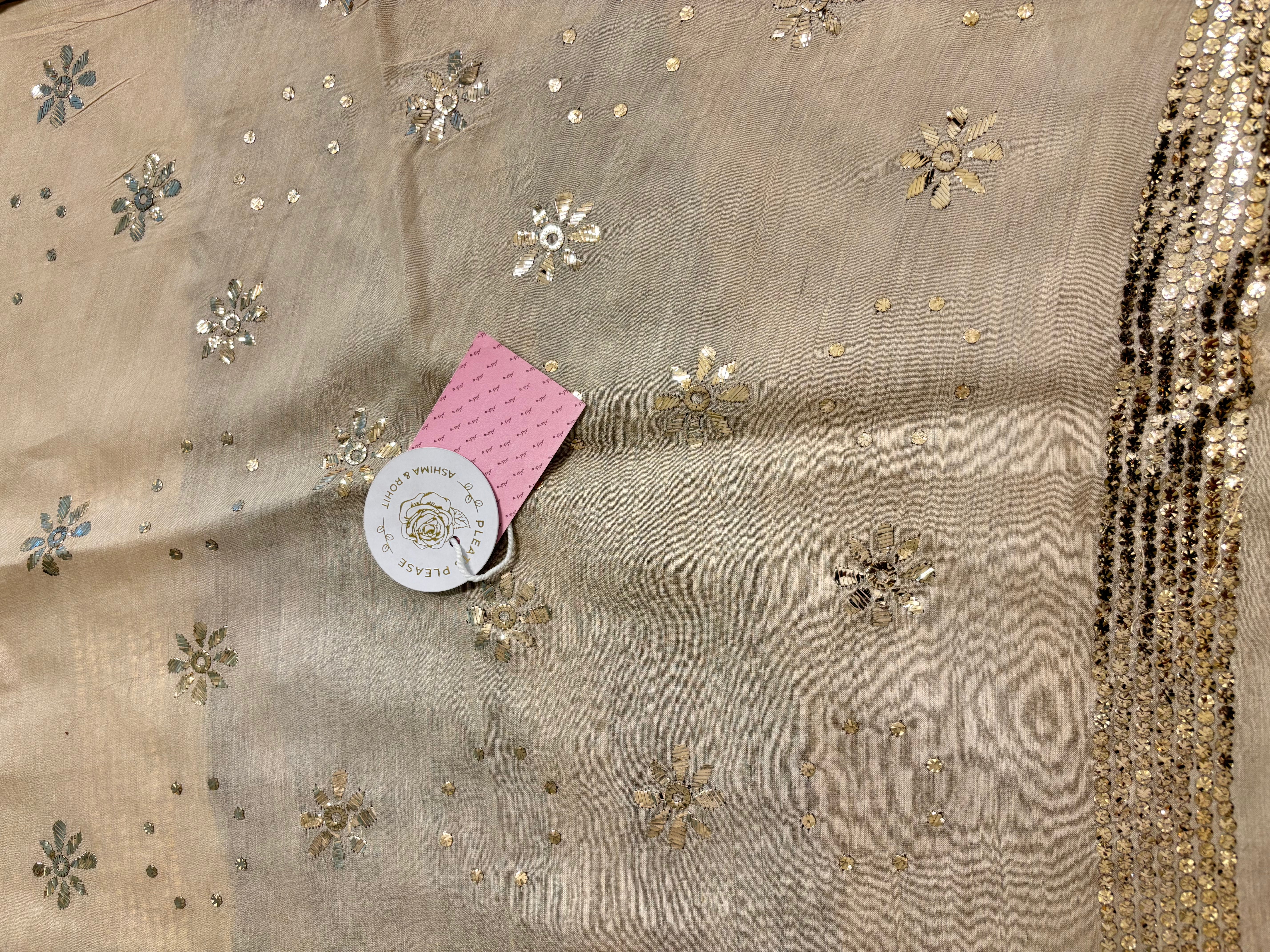 Dyeable Munga Silk Badla Kurta & Chaddar Dupatta