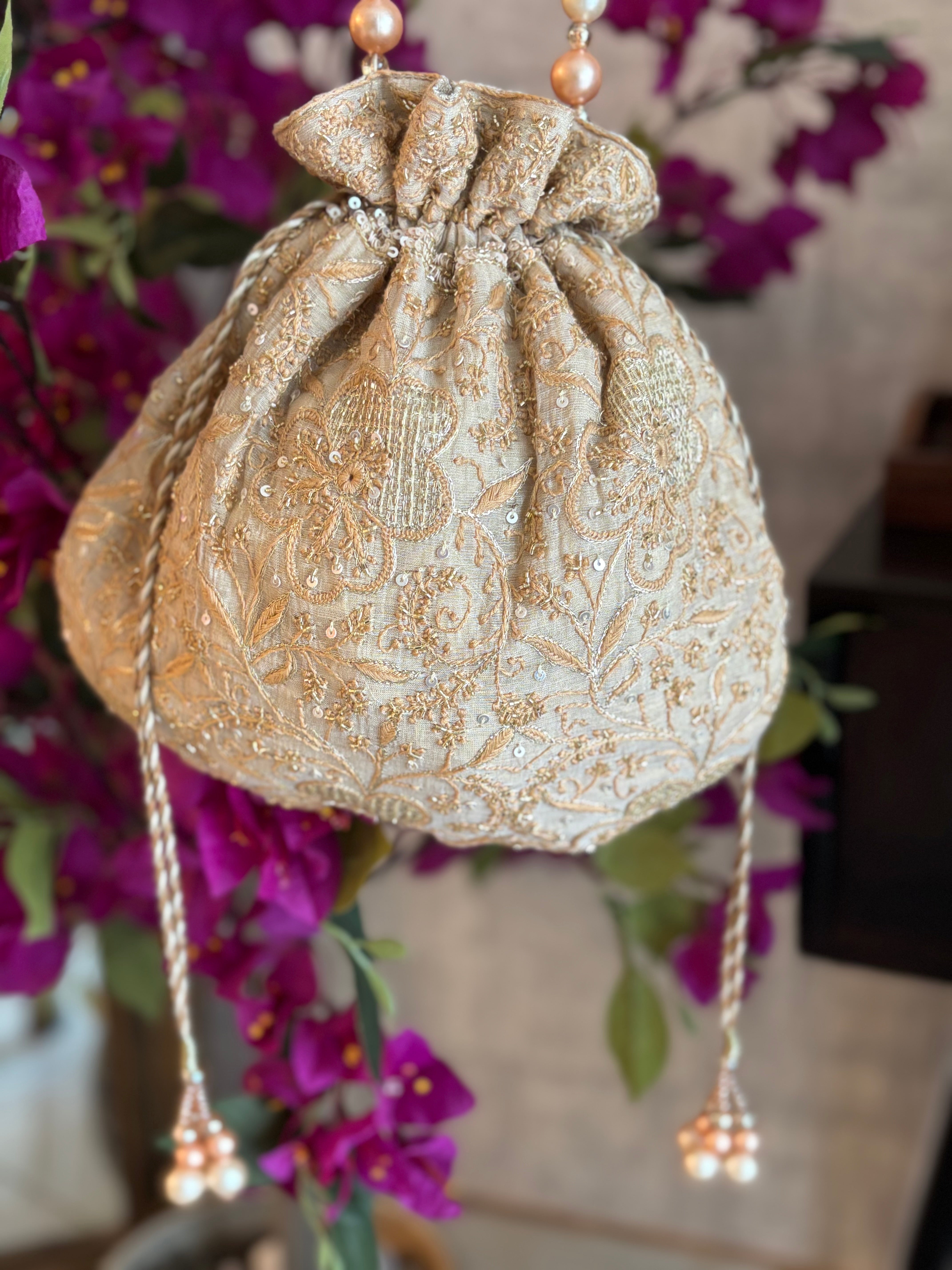 Natural Pure Tissue Chikankari Batua