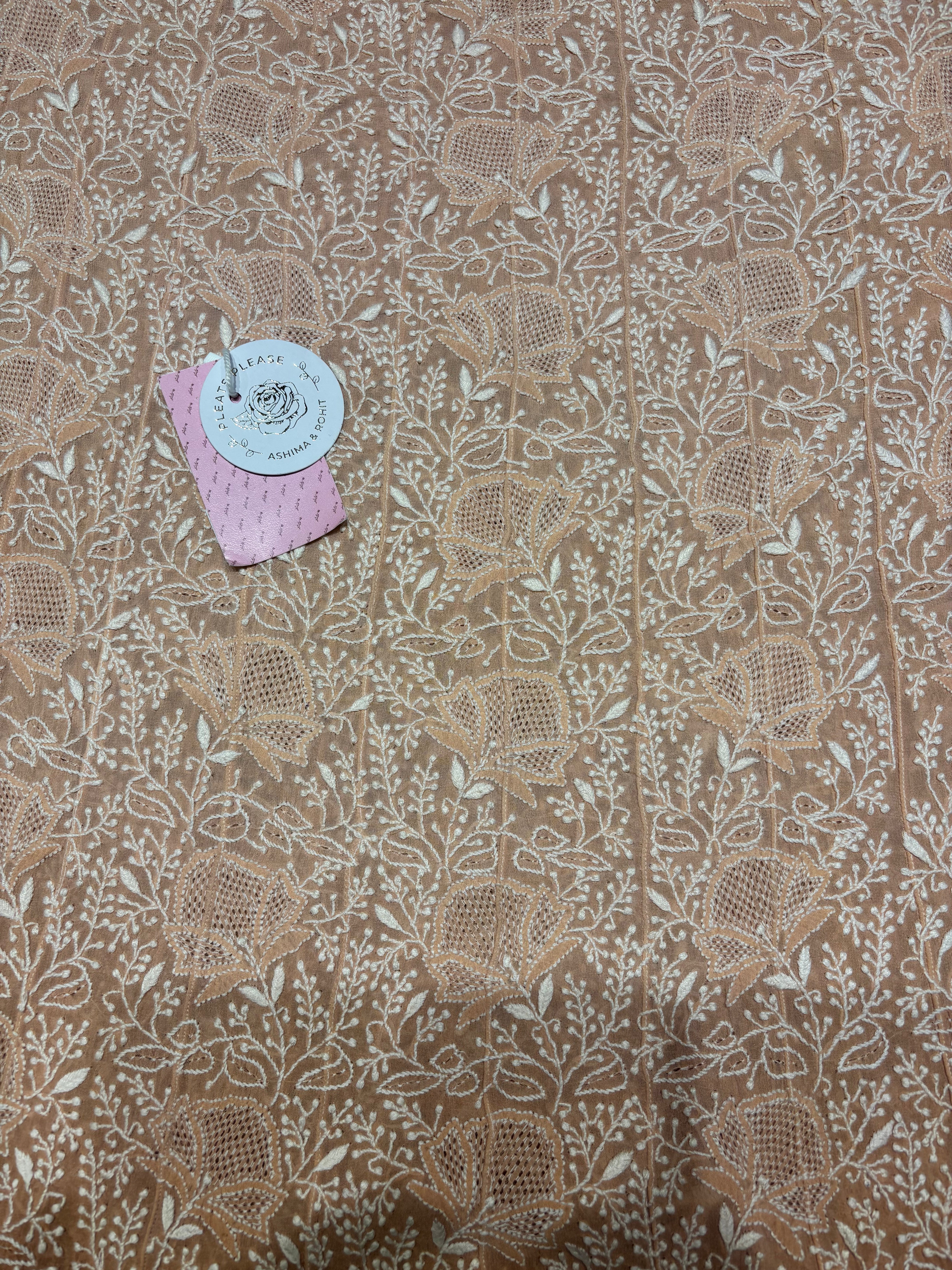 Garnet Ombre Pure & Premium Georgette Anarkali & Dupatta